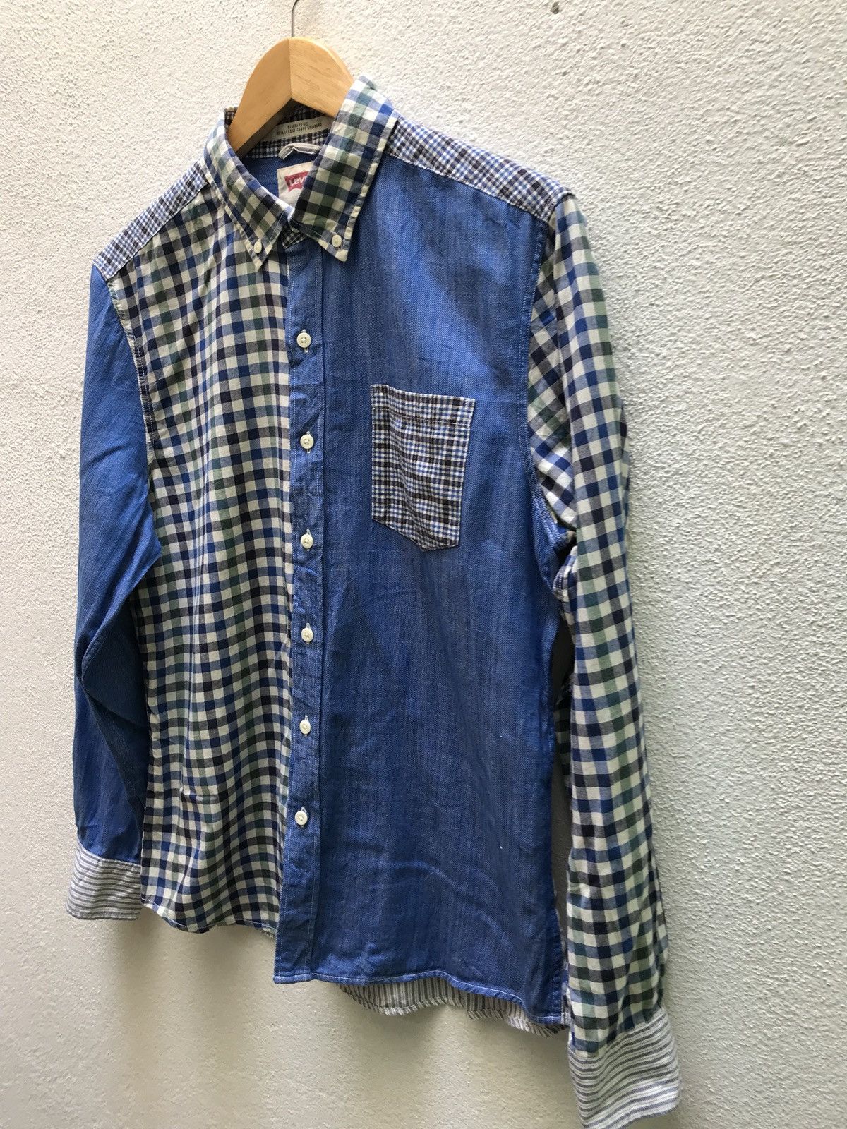 Levi's 🔥💢 Levis Corte Classico Pathwork Button Shirt Size US S / EU 44-46 / 1 - 2 Thumbnail