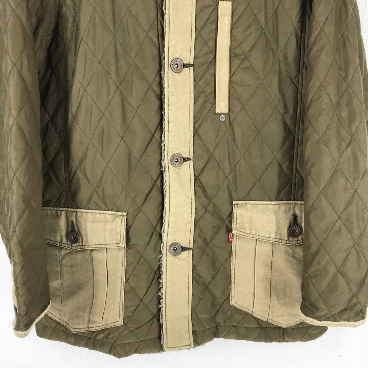 Levi's 🔥RARE VINTAGE LEVI'S QUILTED FURRY JACKET Size US L / EU 52-54 / 3 - 6 Thumbnail