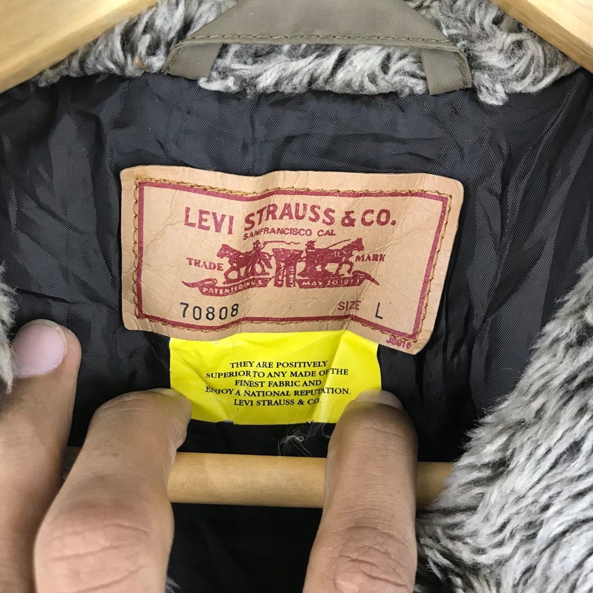Levi's 🔥RARE VINTAGE LEVI'S QUILTED FURRY JACKET Size US L / EU 52-54 / 3 - 10 Thumbnail