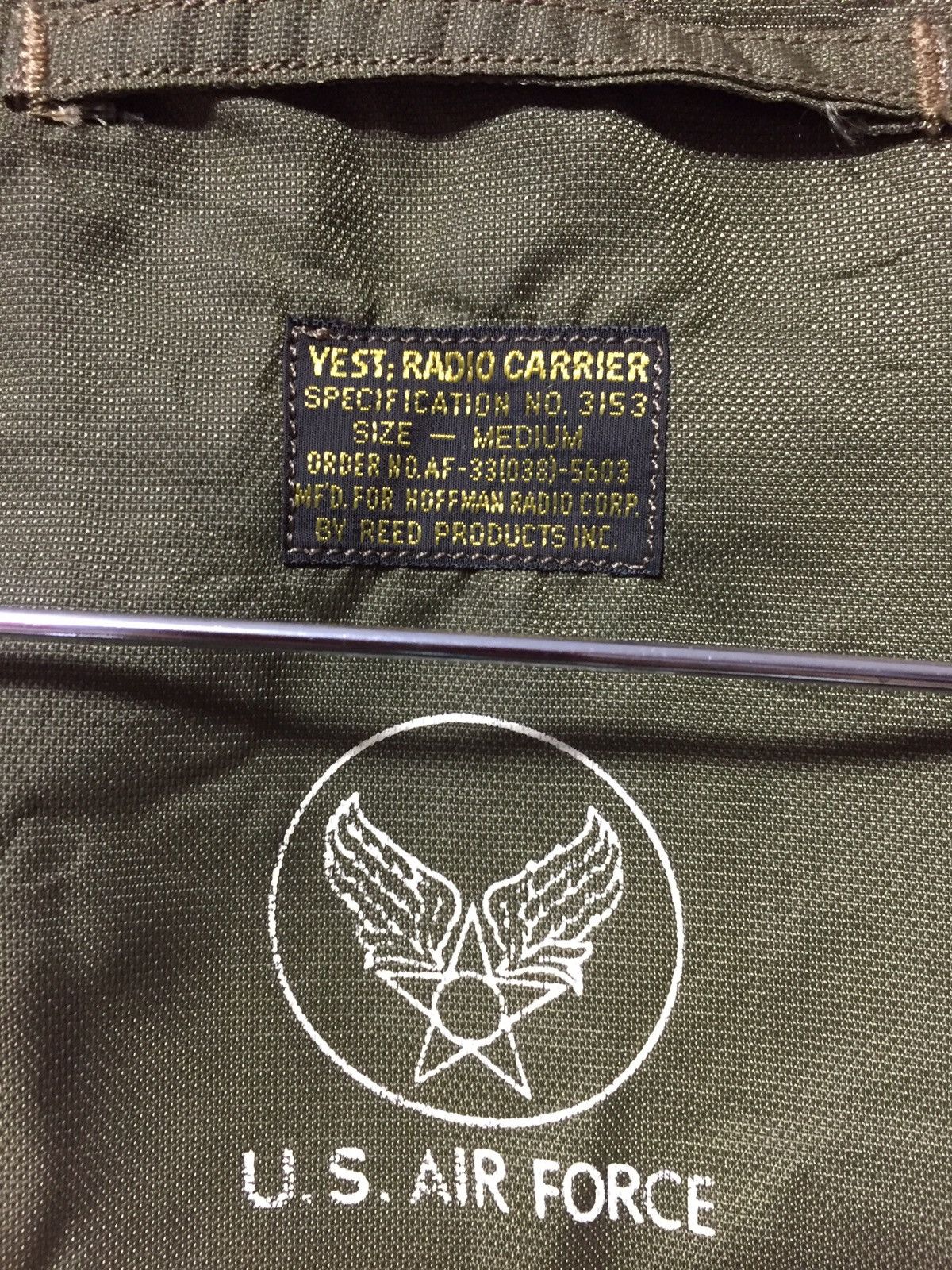 Avirex × Buzz Rickson's × Vintage U.s Air FORCE Vest Radio Carrier Army by Avirex Size US M / EU 48-50 / 2 - 7 Thumbnail