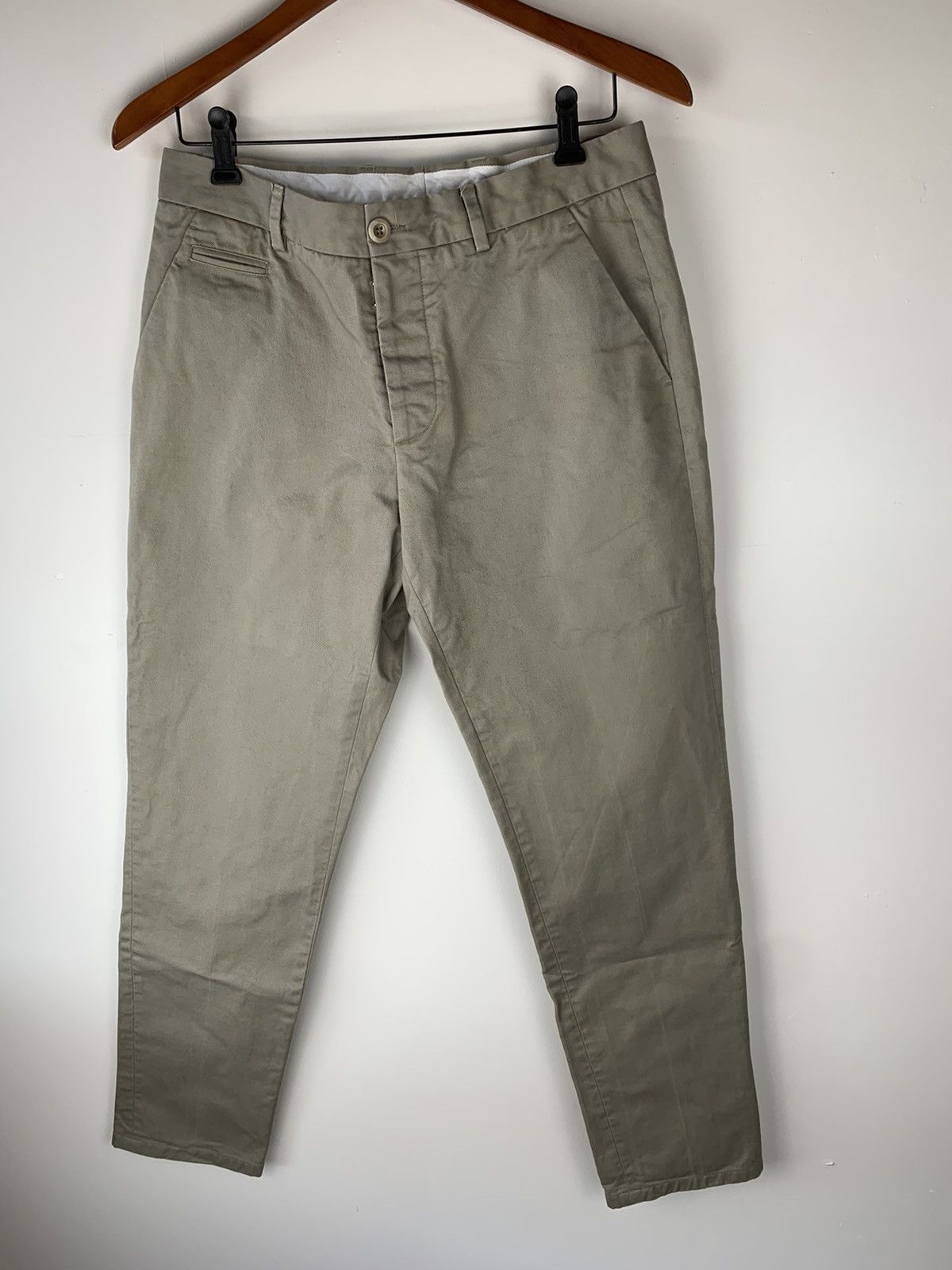 image of Maison Margiela Slim Chinos in Tan, Men's (Size 32)
