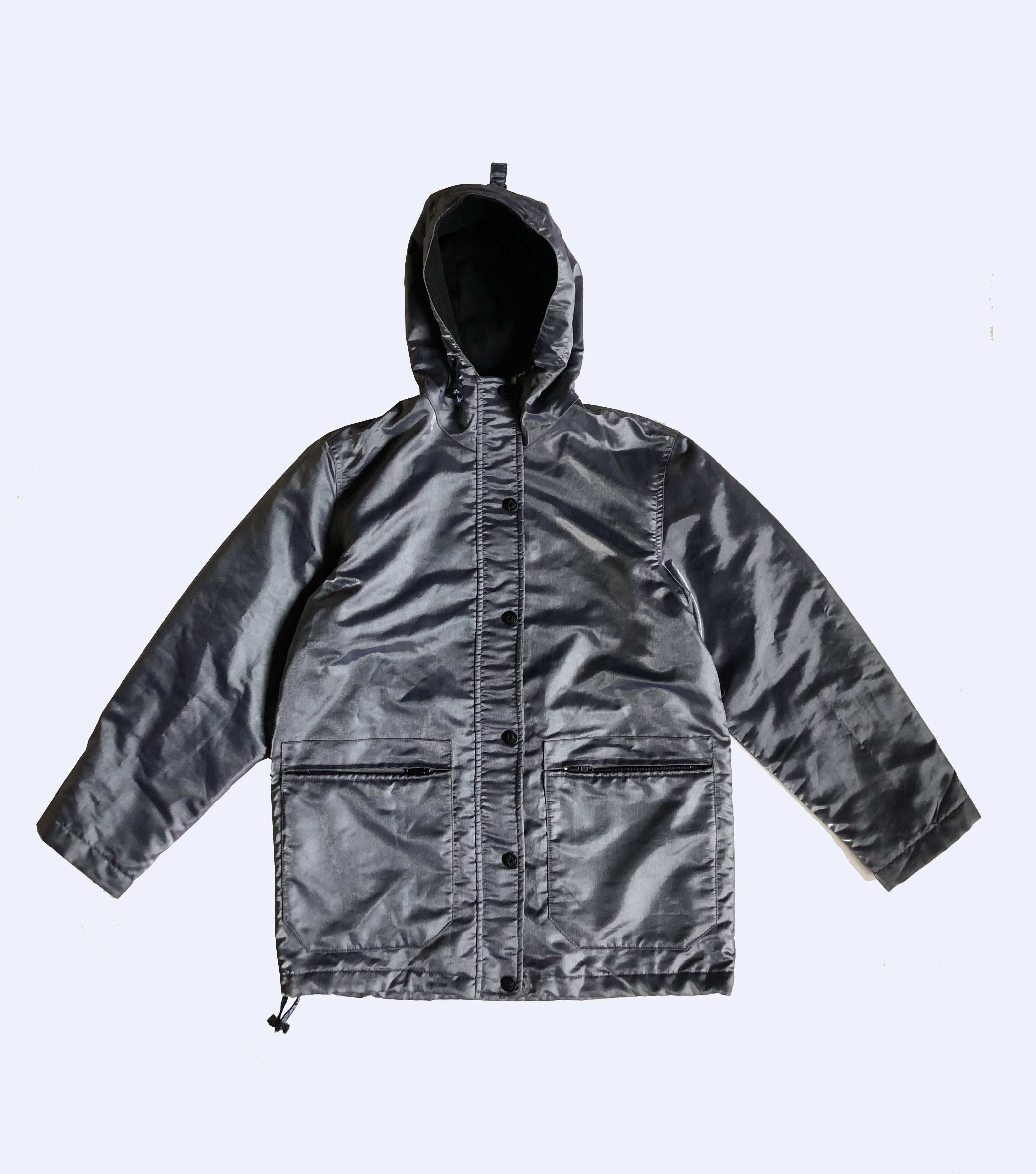 Versace × Versace Jeans Couture × Versus Versace Versace WMNS 80s Vintage Metal Shell Metallic Shimmer Parka Size S / US 4 / IT 40 - 1 Thumbnail