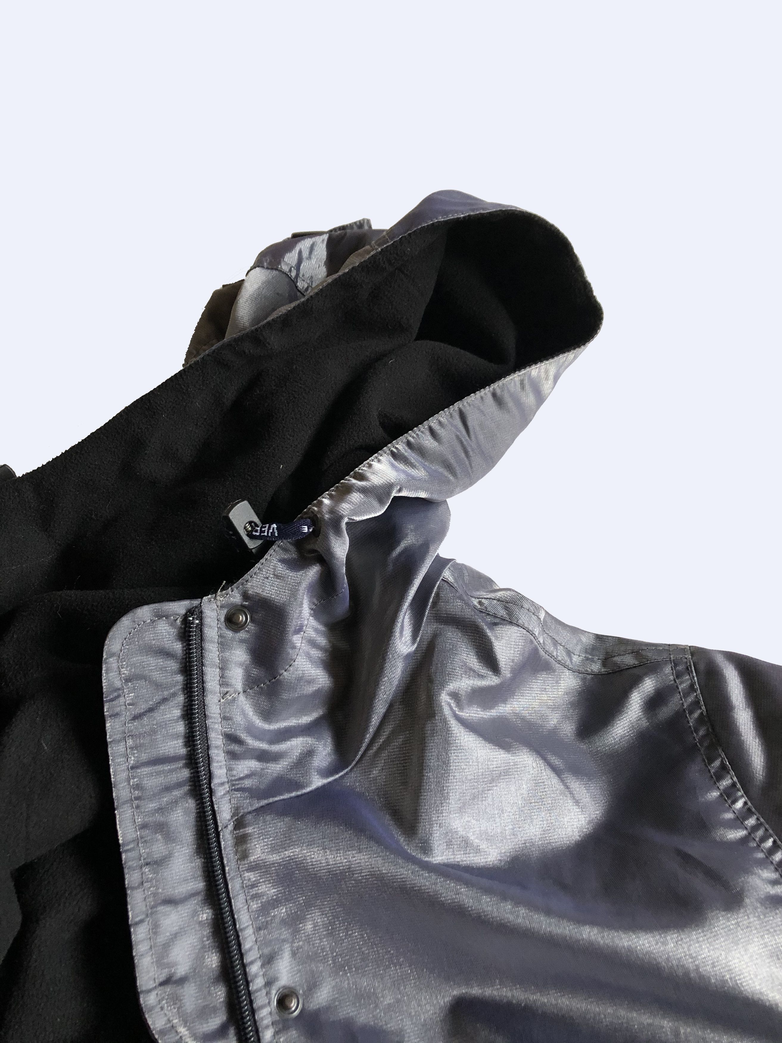 Versace × Versace Jeans Couture × Versus Versace Versace WMNS 80s Vintage Metal Shell Metallic Shimmer Parka Size S / US 4 / IT 40 - 15 Thumbnail