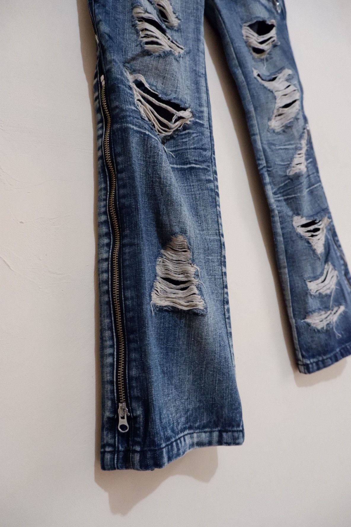 Japanese Brand Vintage Sex Pot Revenge Bondage Ripped Denim Size US 30 / EU 46 - 5 Thumbnail