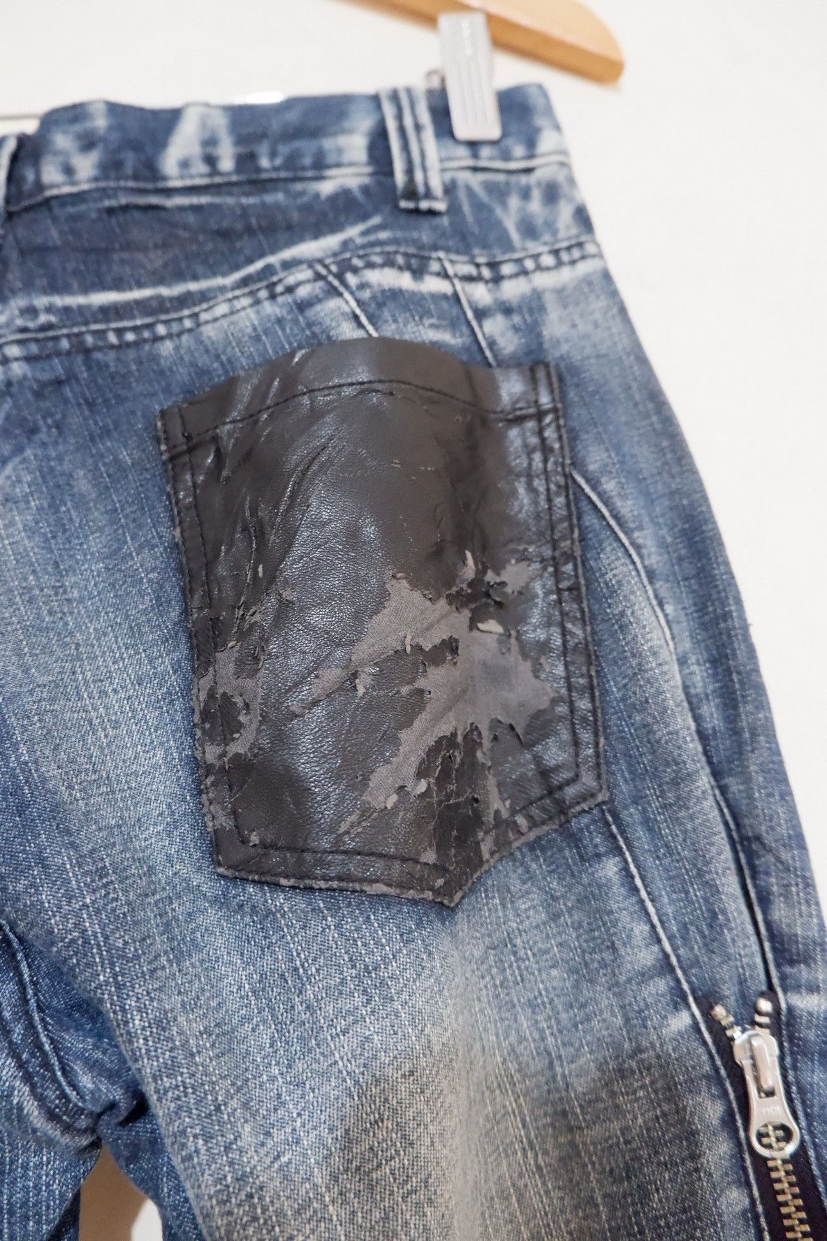 Japanese Brand Vintage Sex Pot Revenge Bondage Ripped Denim Size US 30 / EU 46 - 6 Thumbnail