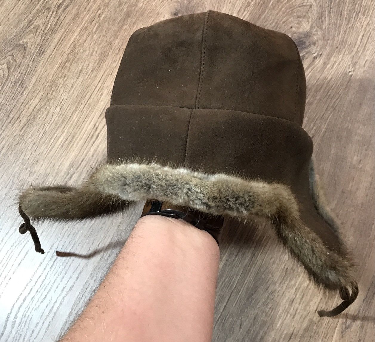 Japanese Brand Real fur, Ushanka Hat Size ONE SIZE - 4 Thumbnail