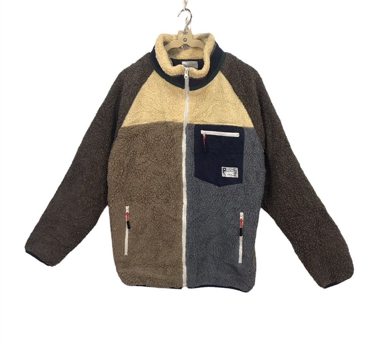 Japanese Brand Power of the people multicolor fleece zipper jacket Size US M / EU 48-50 / 2 - 1 Thumbnail