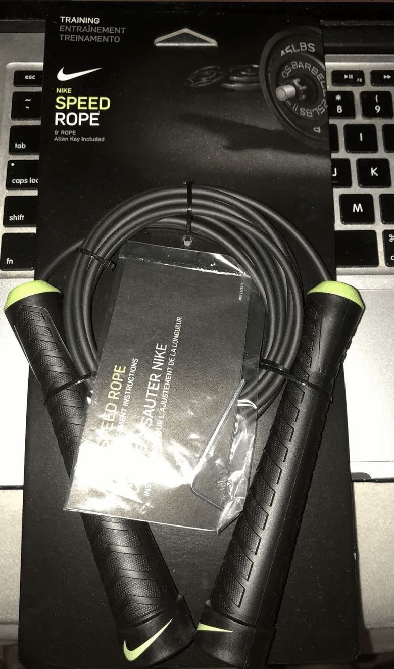 Nike NEW Nike Speed Rope Skipping Sport Jump Adjustable Black Size ONE SIZE - 3 Thumbnail