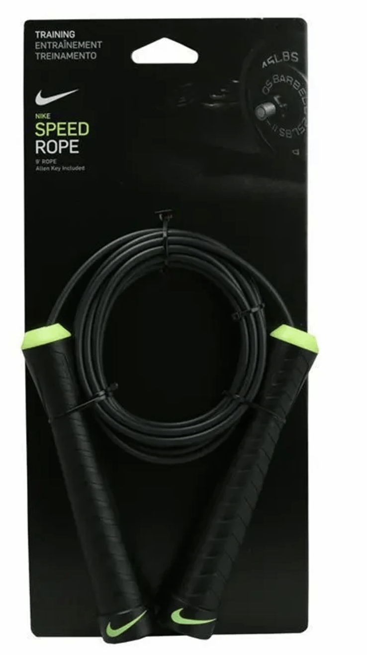 Nike NEW Nike Speed Rope Skipping Sport Jump Adjustable Black Size ONE SIZE - 1 Thumbnail