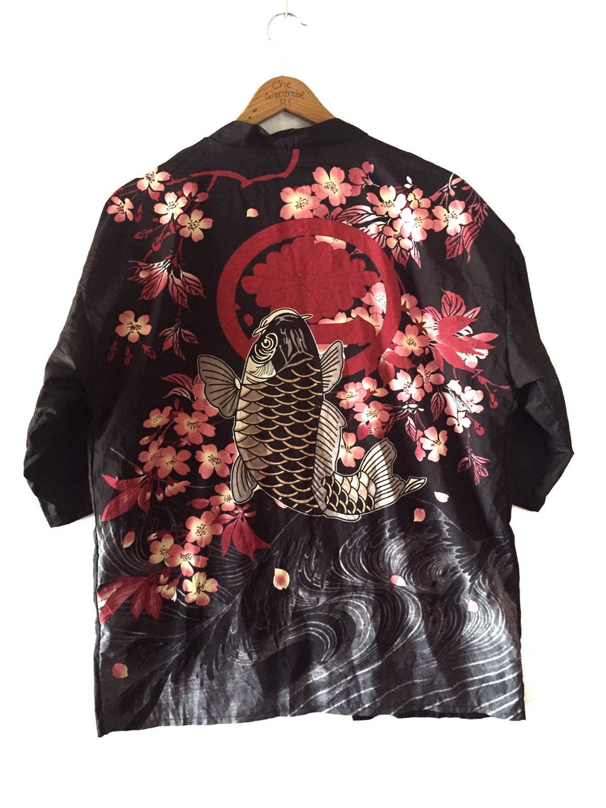 Japanese Brand Japan Black Big Koi Fish Yakuza Design Kimono 2 Size US L / EU 52-54 / 3 - 1 Thumbnail