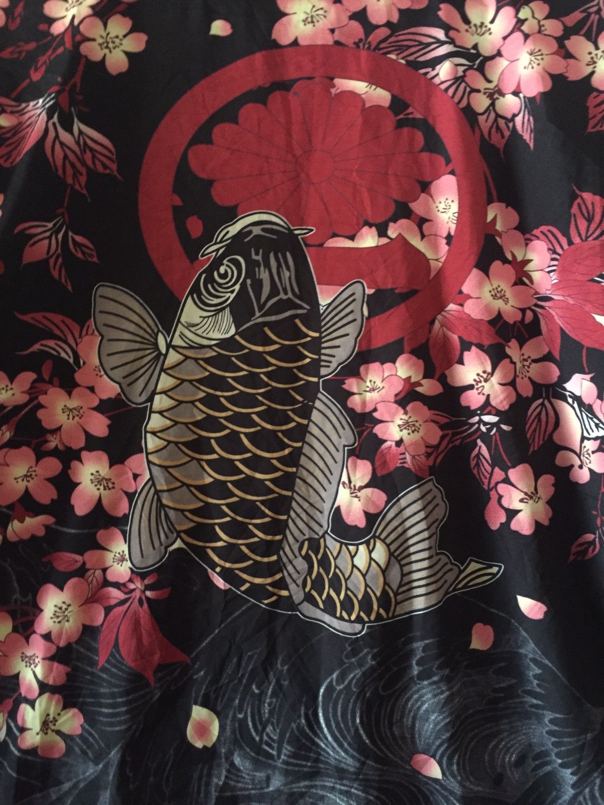 Japanese Brand Japan Black Big Koi Fish Yakuza Design Kimono 2 Size US L / EU 52-54 / 3 - 2 Thumbnail
