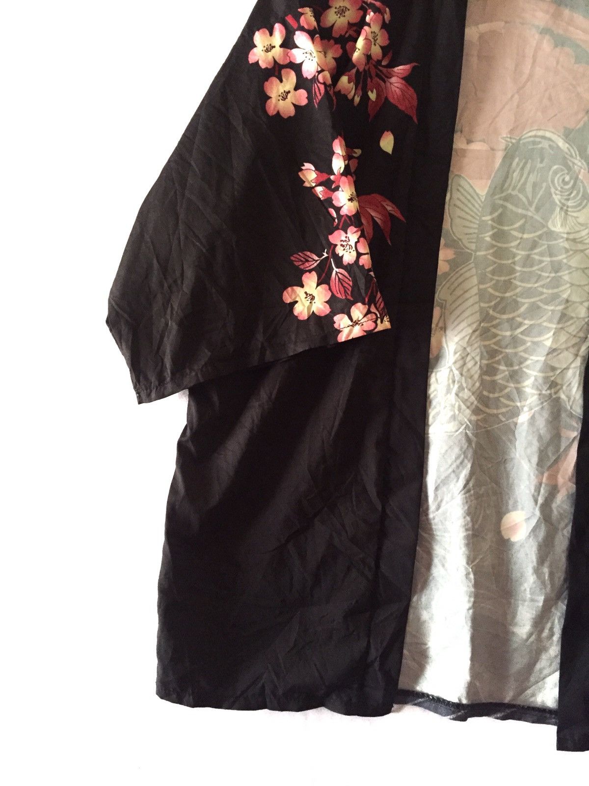 Japanese Brand Japan Black Big Koi Fish Yakuza Design Kimono 2 Size US L / EU 52-54 / 3 - 5 Thumbnail