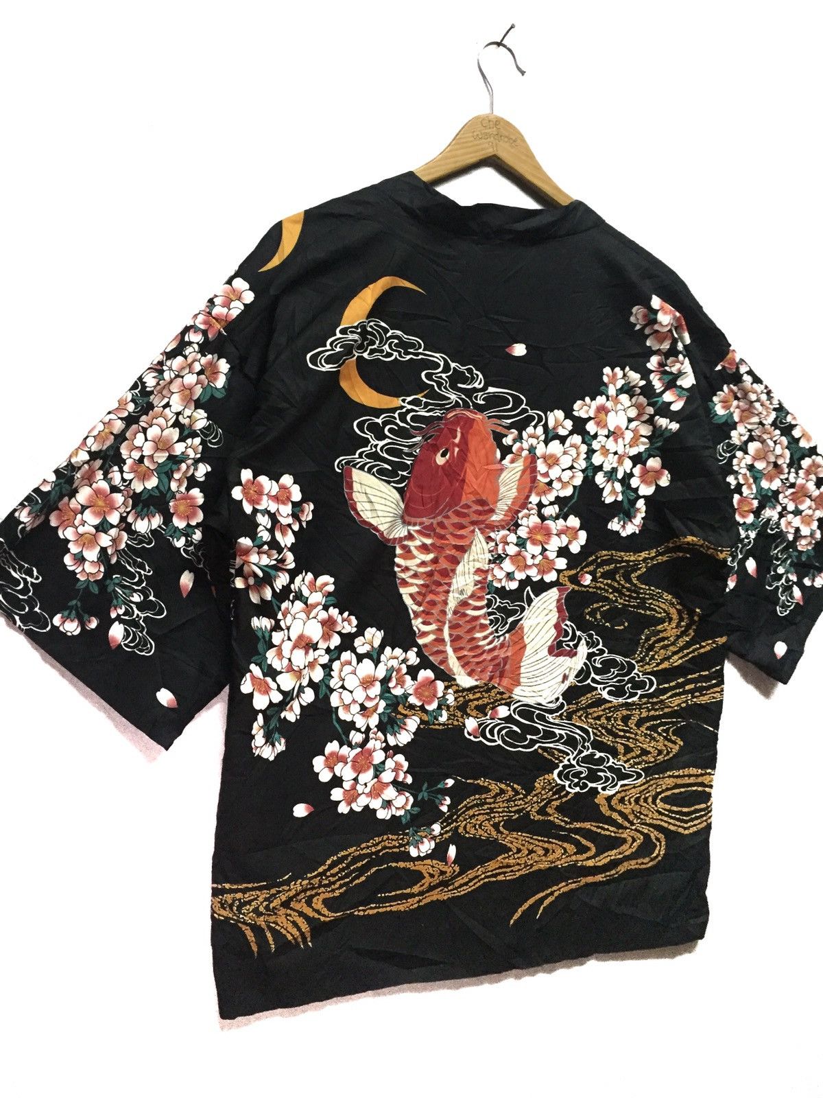 Japanese Brand Japan Big Koi Fish Cardigan Kimono #2 Size US M / EU 48-50 / 2 - 3 Thumbnail