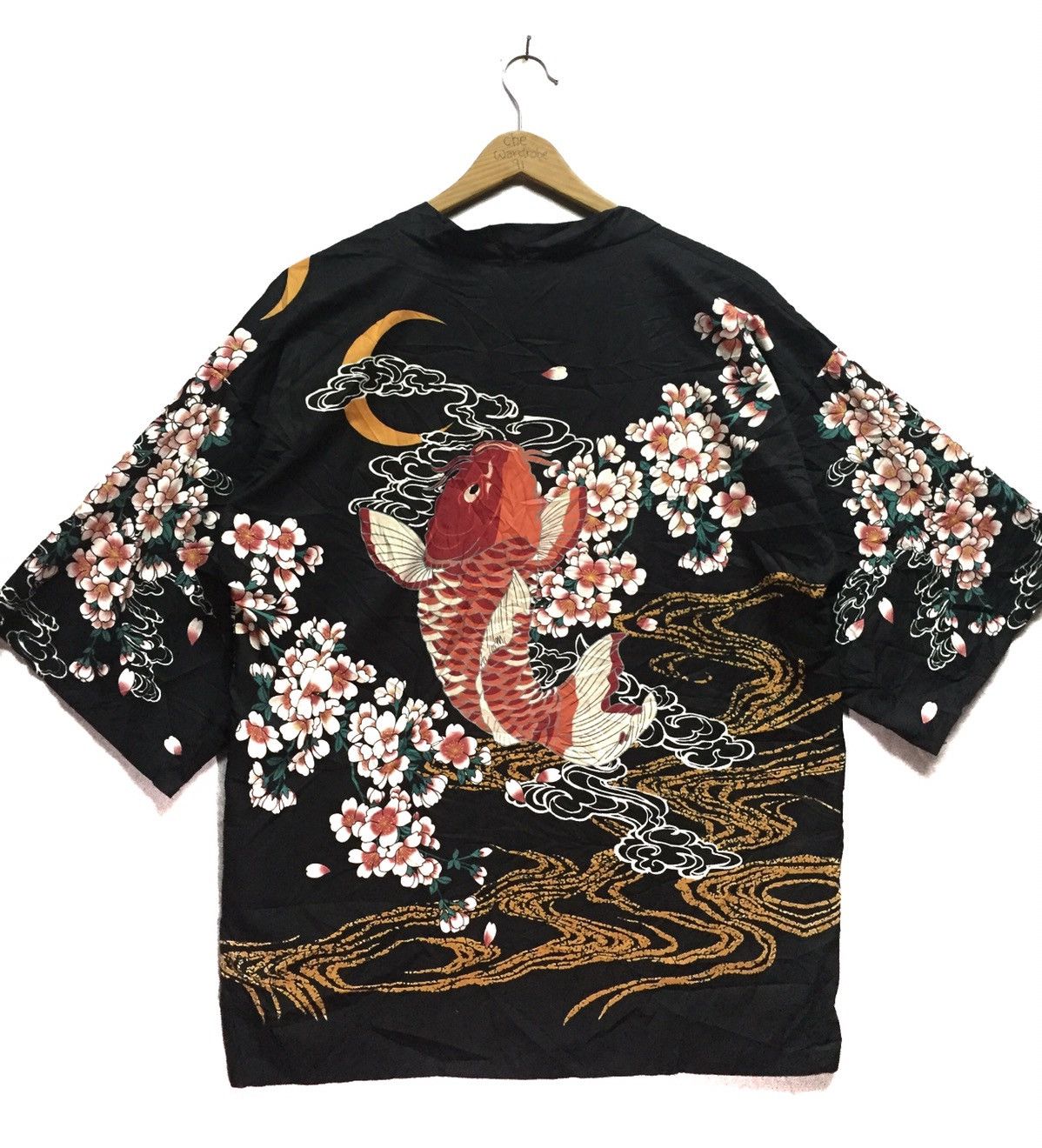 Japanese Brand Japan Big Koi Fish Cardigan Kimono #2 Size US M / EU 48-50 / 2 - 1 Thumbnail