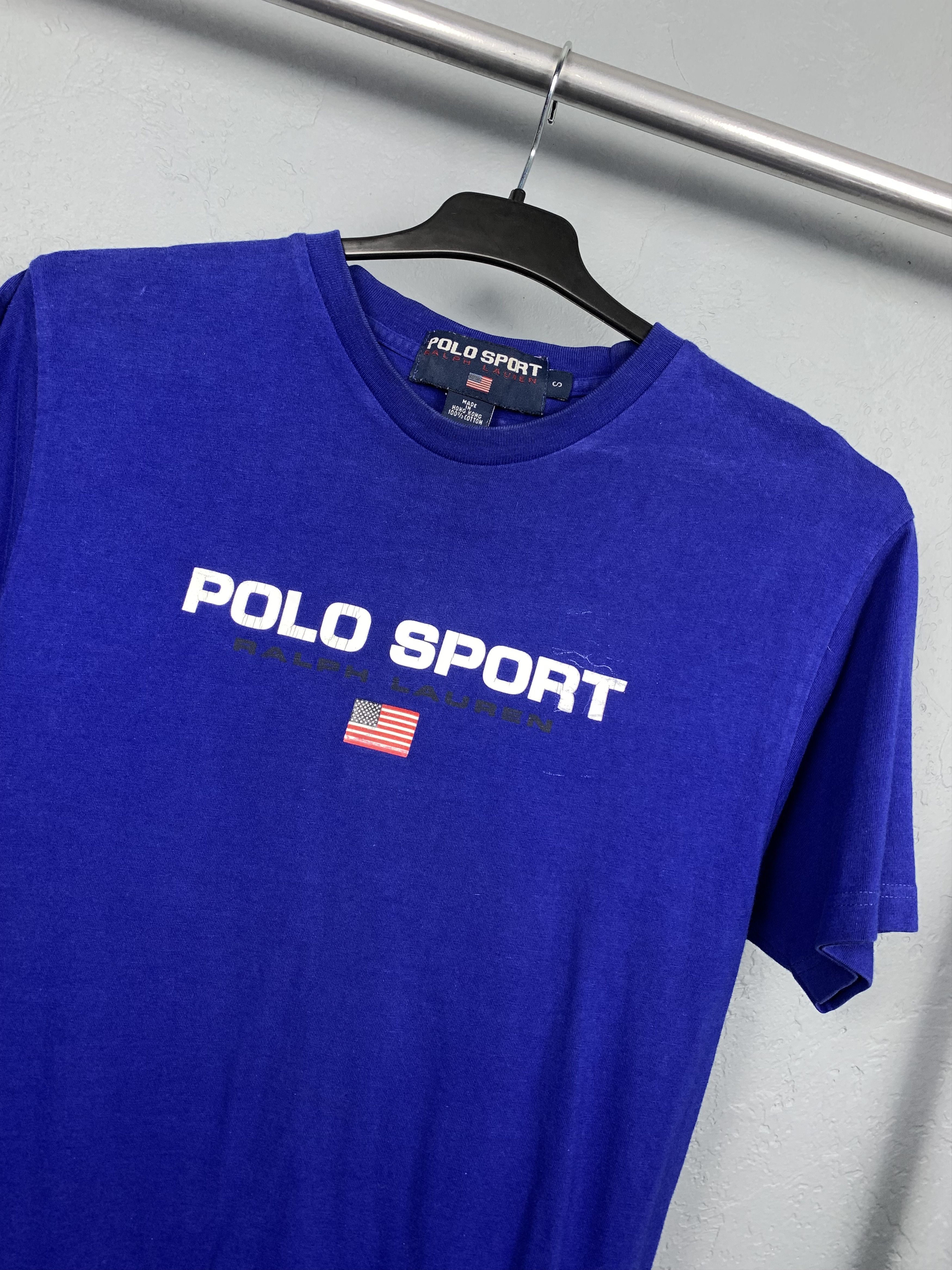 Polo Ralph Lauren 90s Vintage Mens POLO SPORT Ralph Lauren T-Shirt Tee Size US S / EU 44-46 / 1 - 2 Thumbnail