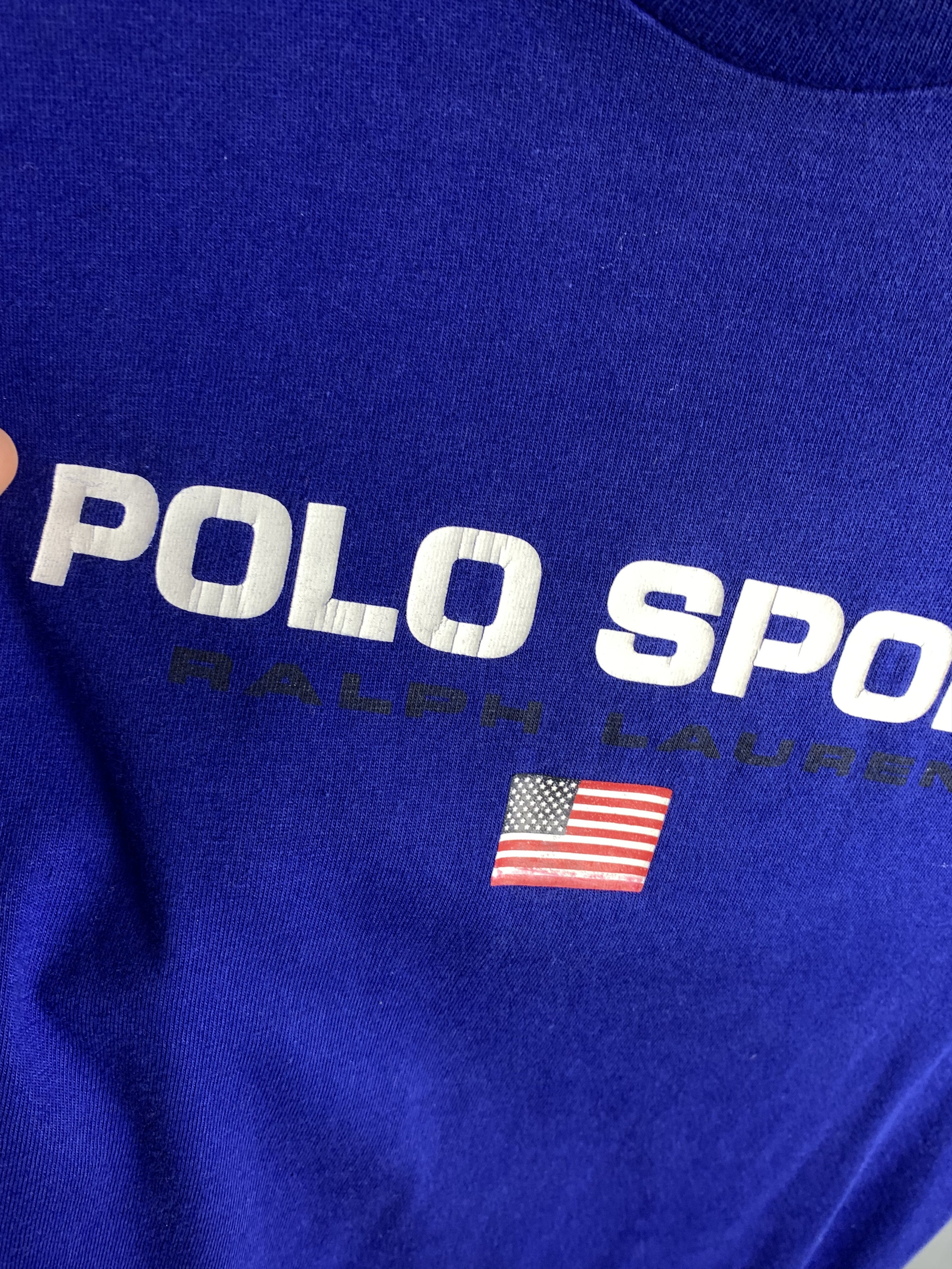 Polo Ralph Lauren 90s Vintage Mens POLO SPORT Ralph Lauren T-Shirt Tee Size US S / EU 44-46 / 1 - 3 Thumbnail
