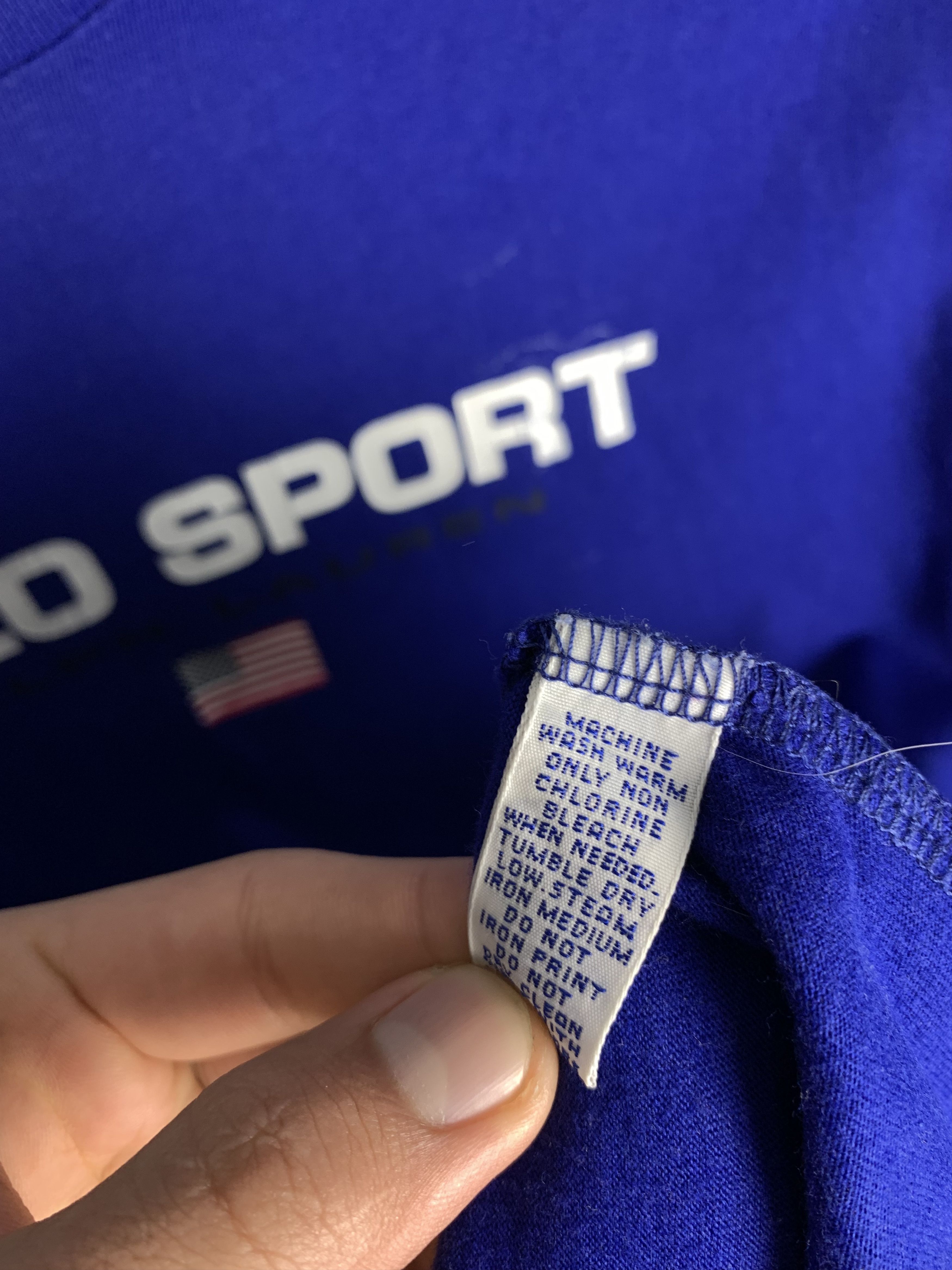 Polo Ralph Lauren 90s Vintage Mens POLO SPORT Ralph Lauren T-Shirt Tee Size US S / EU 44-46 / 1 - 5 Thumbnail