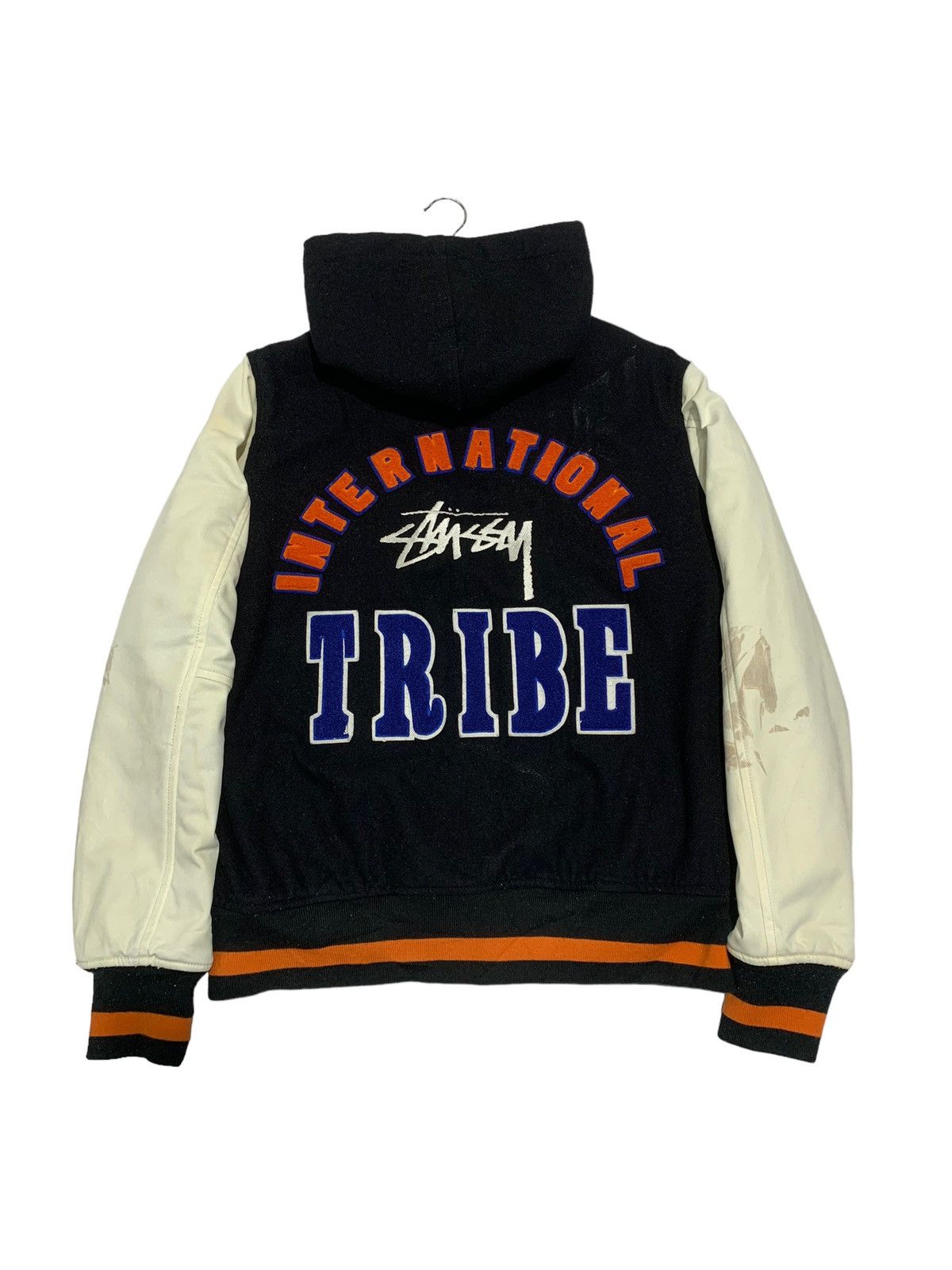 Stussy Letterman Cardigan Unisex Medium Wool shops International Stussy Tribe