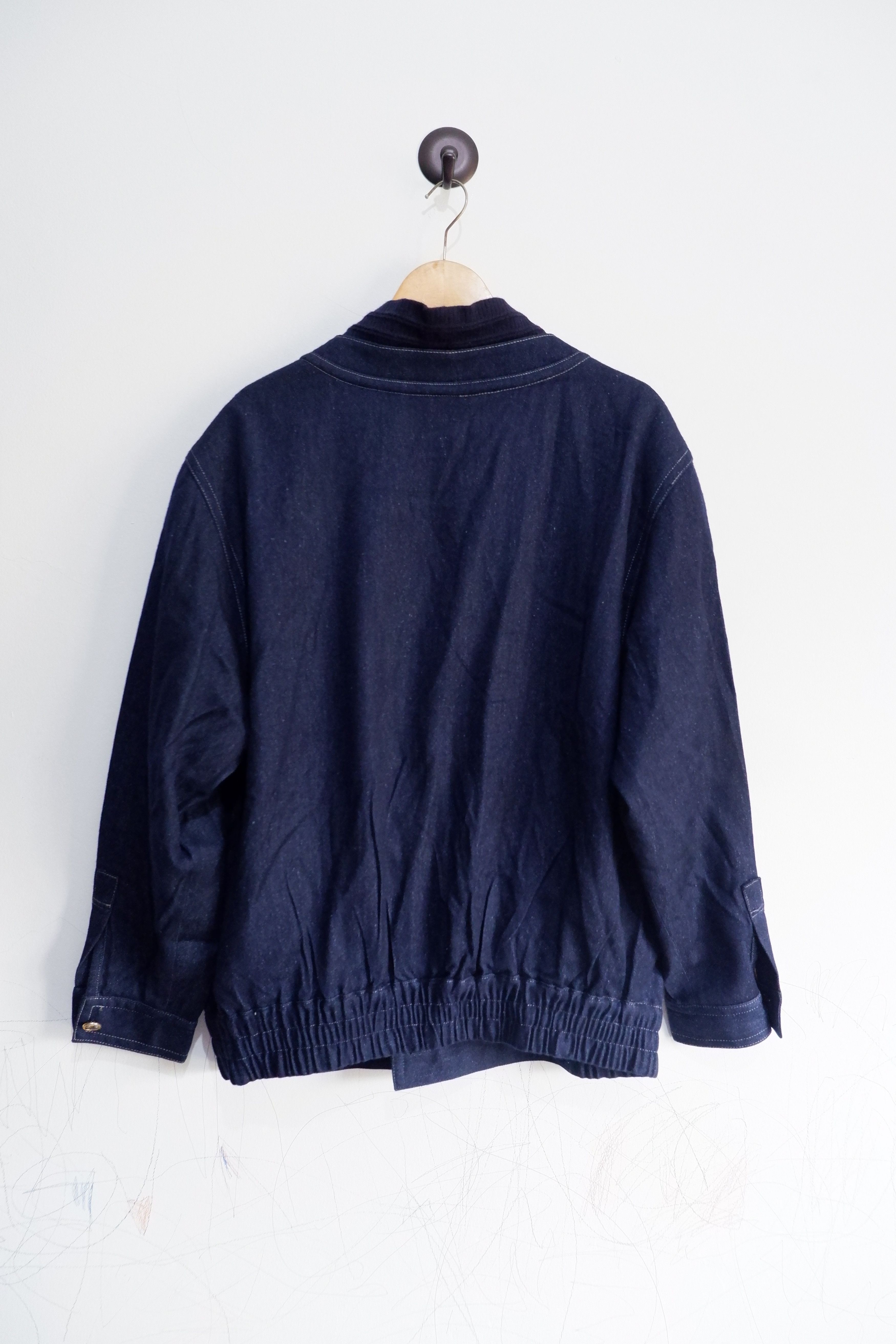 Celine Vintage Celine Paris Wool Bomber Jacket Size US L / EU 52-54 / 3 - 4 Thumbnail