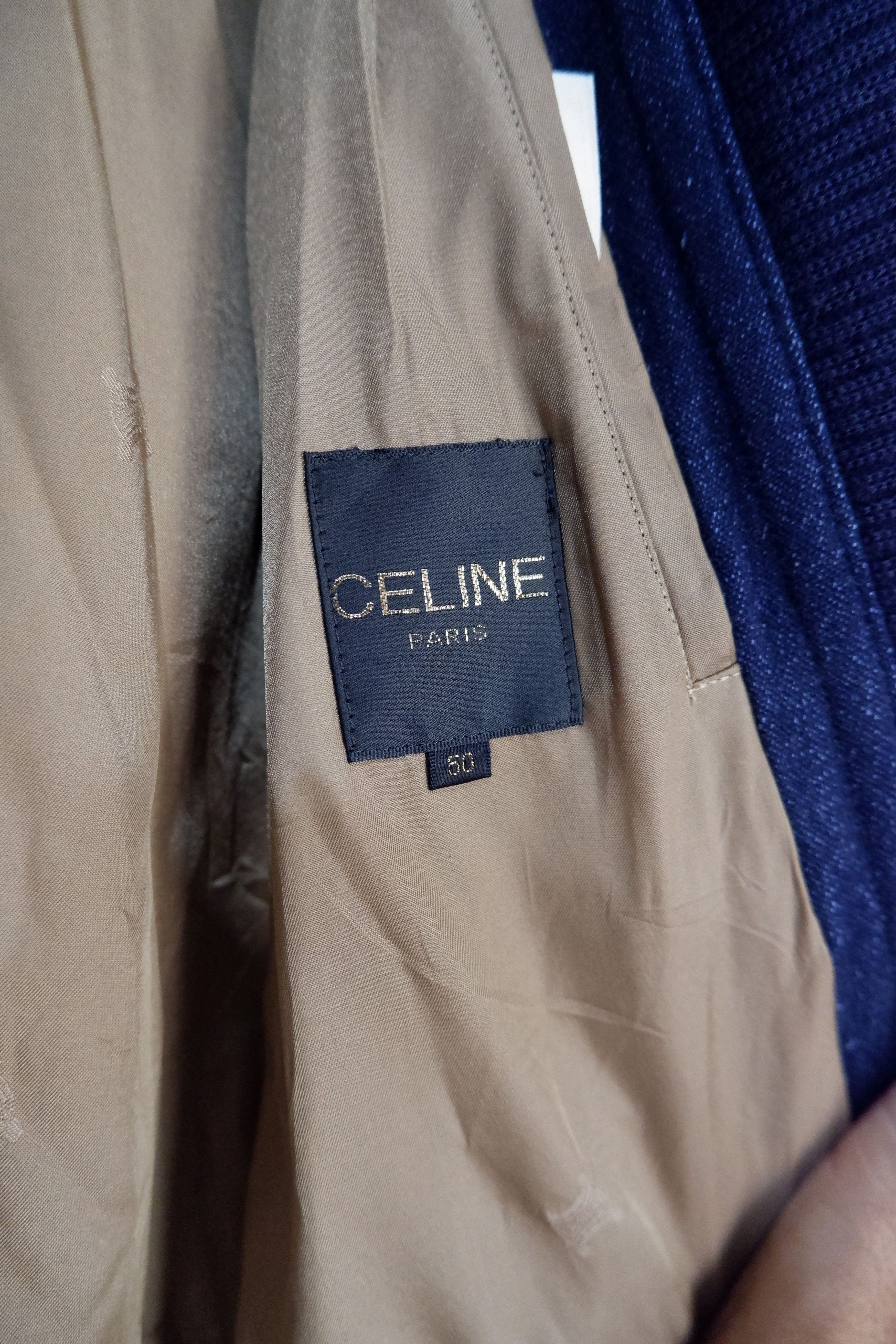 Celine Vintage Celine Paris Wool Bomber Jacket Size US L / EU 52-54 / 3 - 6 Thumbnail