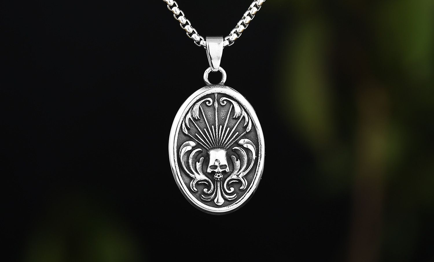 Jewelry Retro Gothic Punk Monster Pendant Necklace Size ONE SIZE - 1 Thumbnail