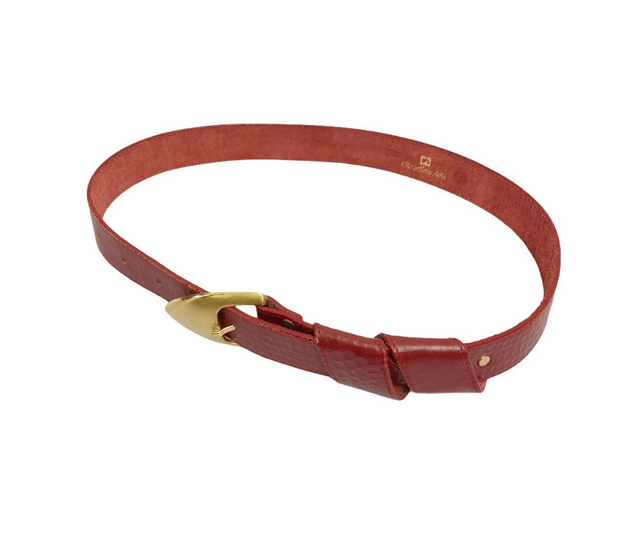 Vintage 90's Vintage Christian Ada Belt full Leather Size ONE SIZE - 4 Thumbnail