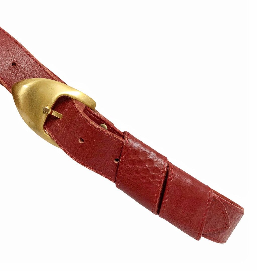 Vintage 90's Vintage Christian Ada Belt full Leather Size ONE SIZE - 9 Thumbnail