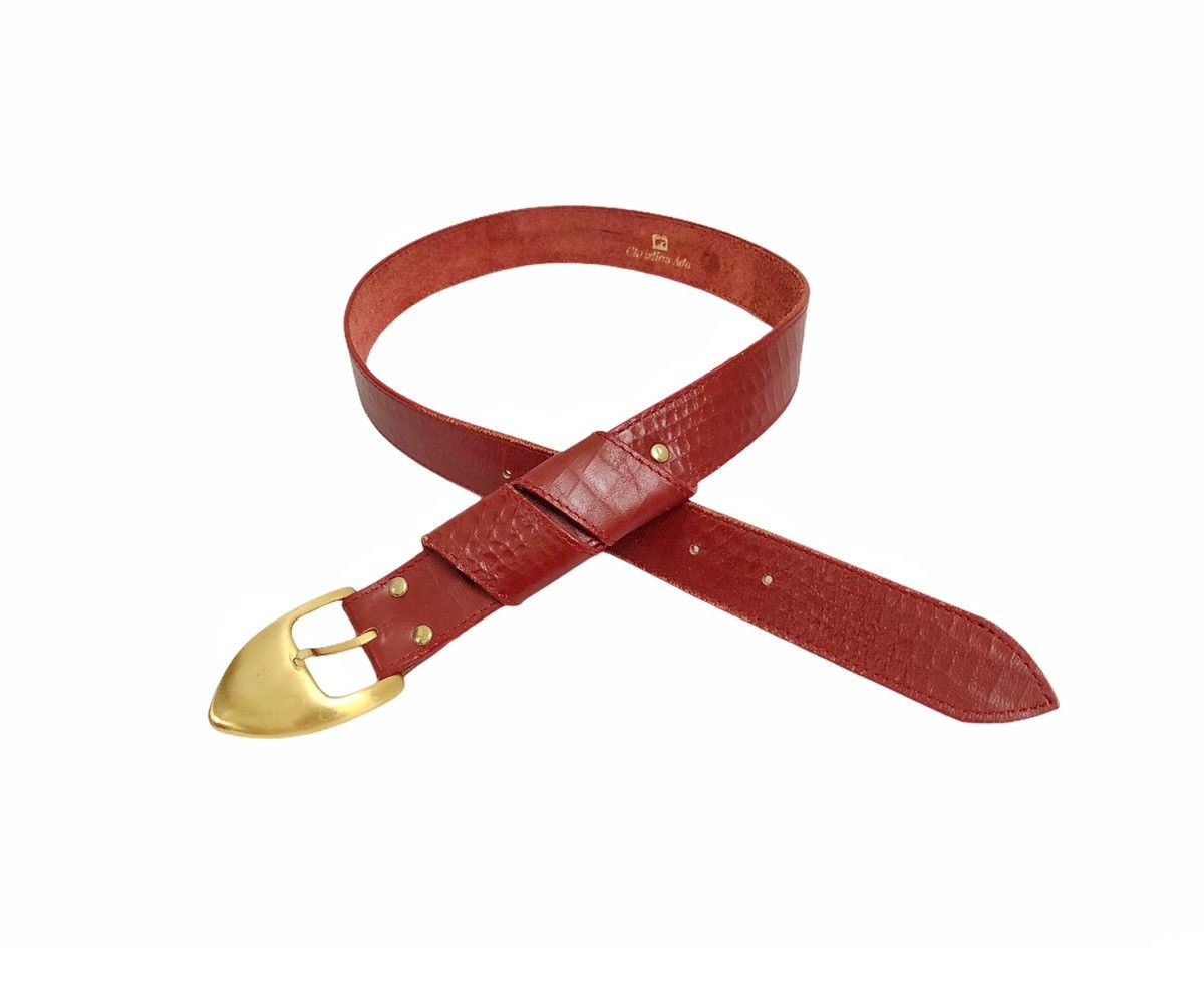 Vintage 90's Vintage Christian Ada Belt full Leather Size ONE SIZE - 10 Thumbnail