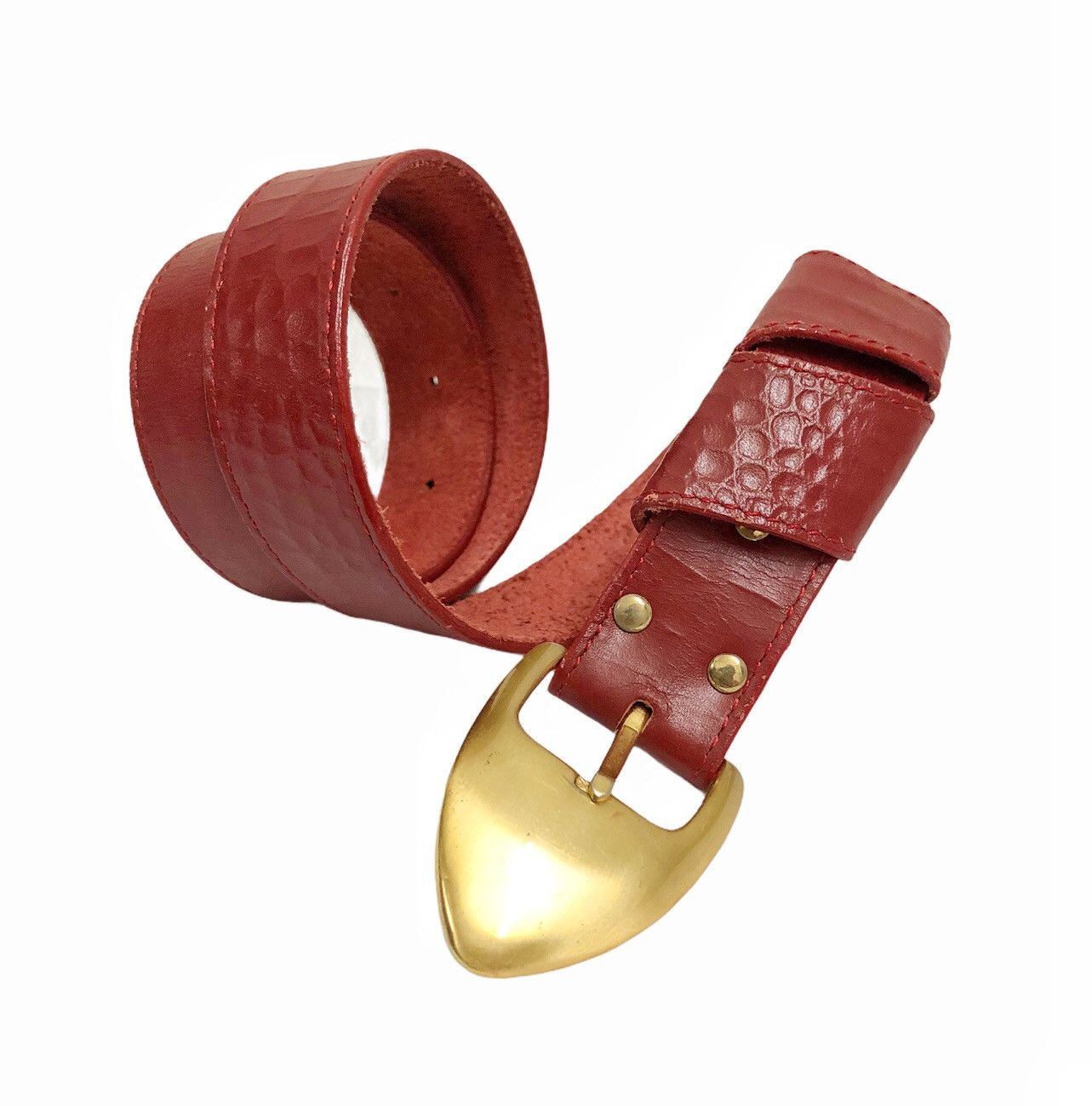Vintage 90's Vintage Christian Ada Belt full Leather Size ONE SIZE - 7 Thumbnail