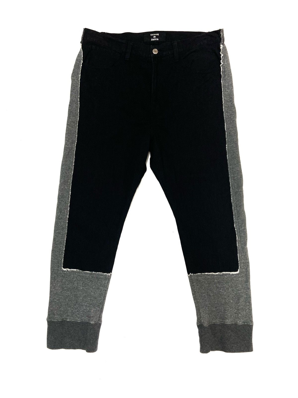 CABANE de ZUCCa × Japanese Brand 90's Cabane De Zucca Rare Design Hybrid Denim Pants Size US 34 / EU 50 - 1 Thumbnail