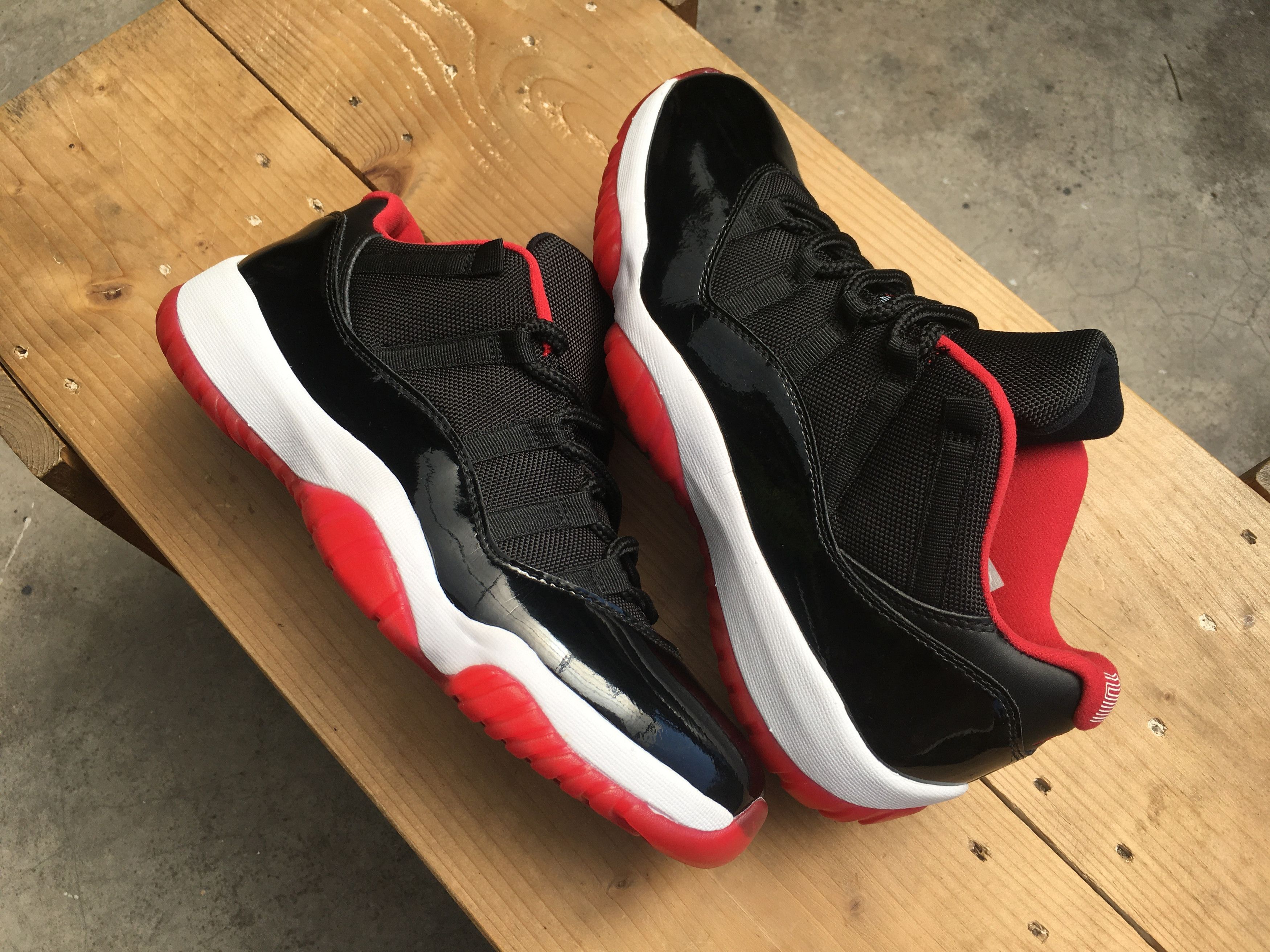 Jordan Brand × Nike 🔥 Nike Air Jordan 11 Retro Low Bred 2015 Size US 10.5 / EU 43-44 - 19 Thumbnail