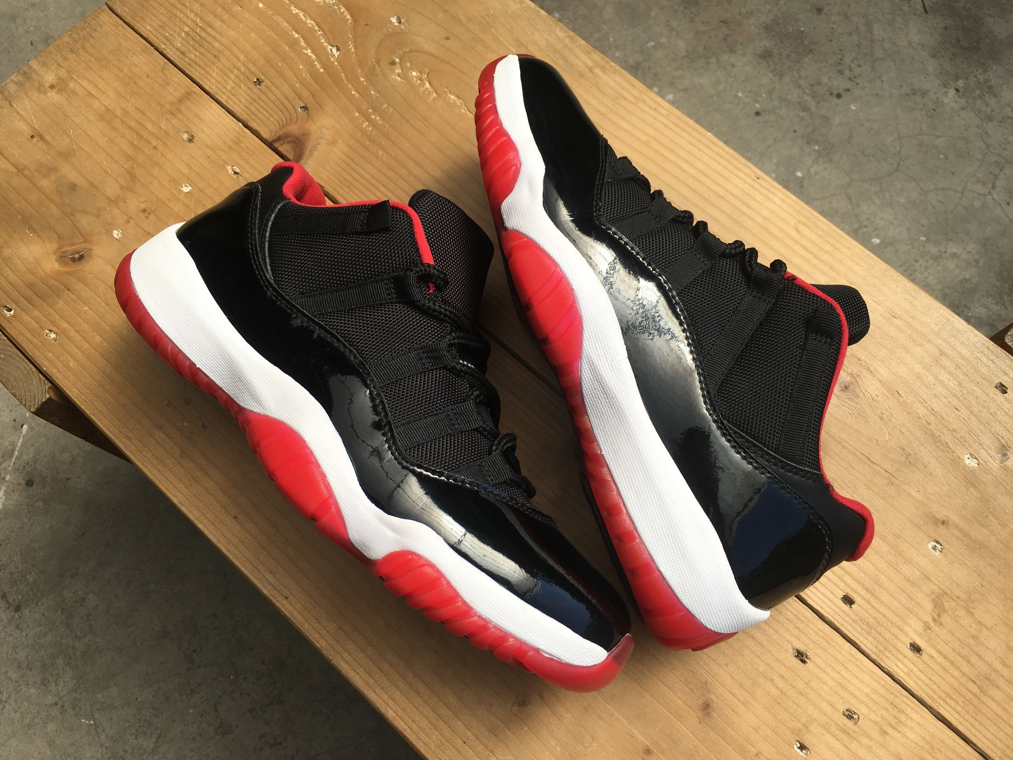 Jordan Brand × Nike 🔥 Nike Air Jordan 11 Retro Low Bred 2015 Size US 10.5 / EU 43-44 - 18 Thumbnail