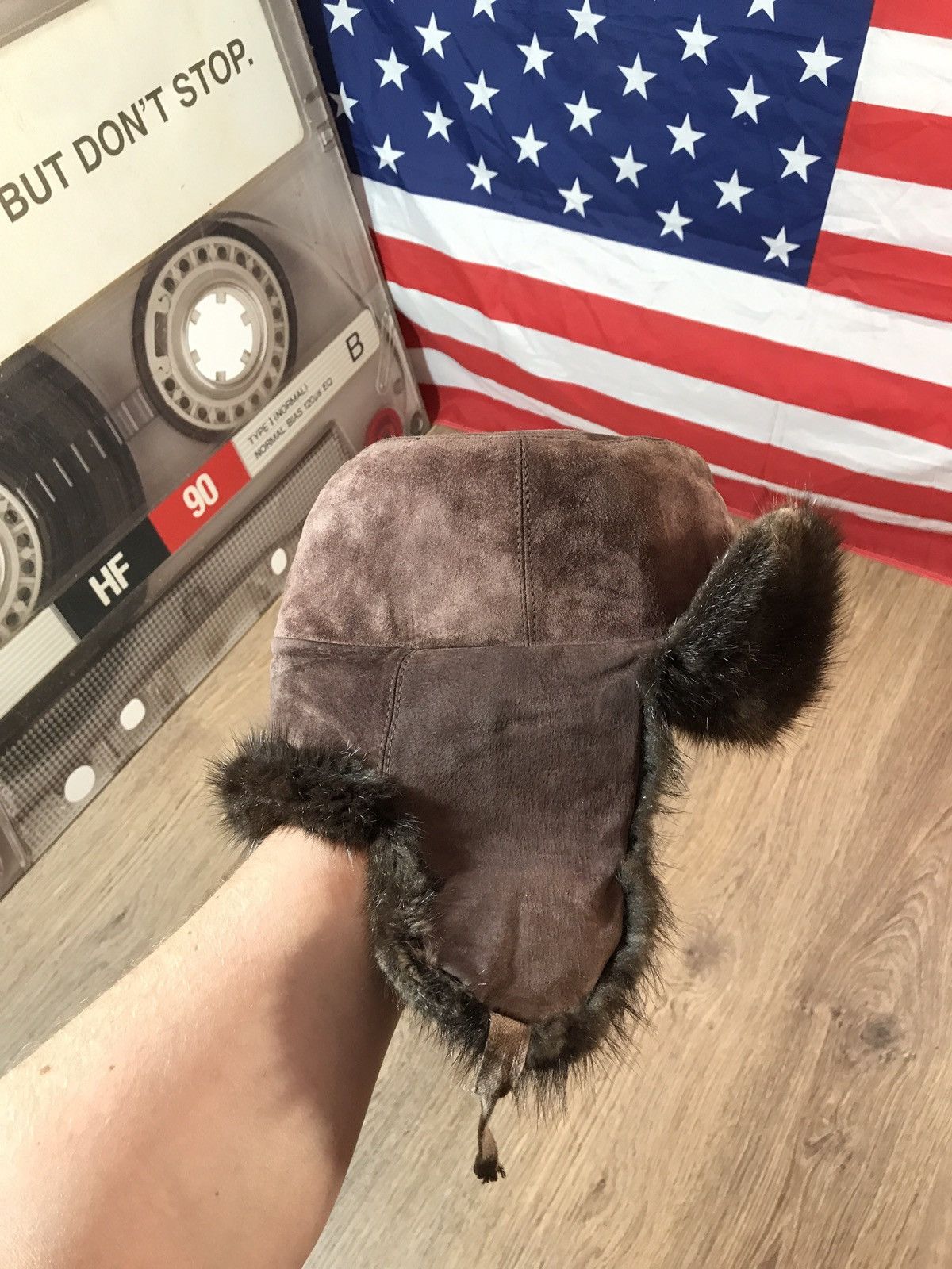 Vintage Vintage Natural Fur ushanka hat Size ONE SIZE - 4 Thumbnail
