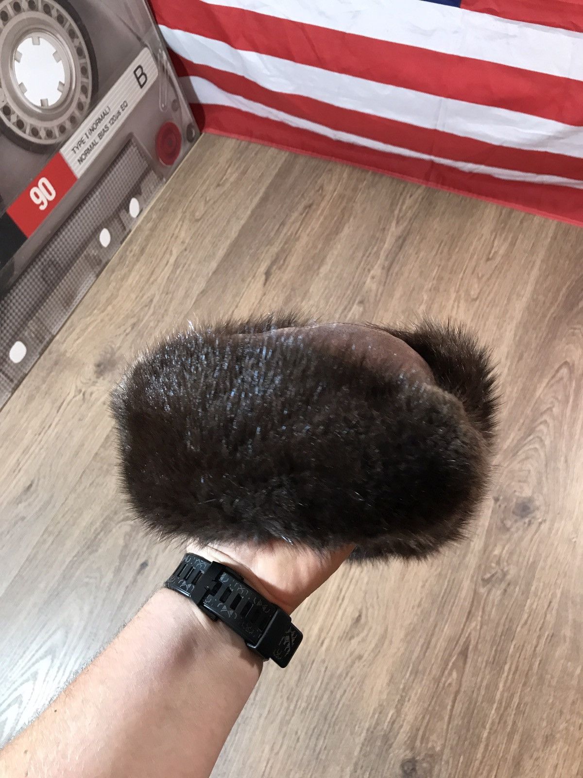 Vintage Vintage Natural Fur ushanka hat Size ONE SIZE - 8 Thumbnail