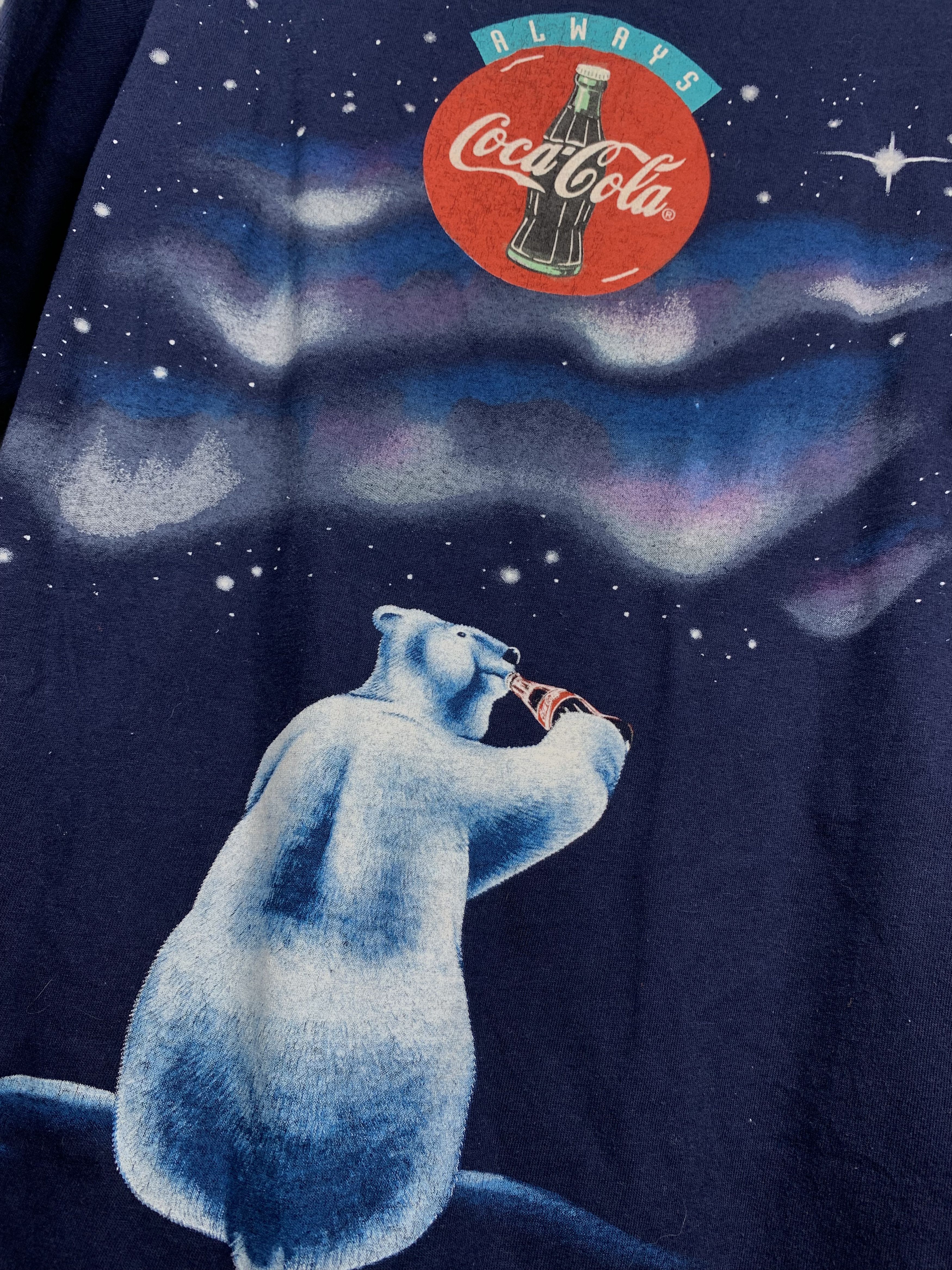 Coca Cola Vintage 1994 Coca Cola Polar Bear Promo T-Shirt Tee Size US L / EU 52-54 / 3 - 7 Thumbnail