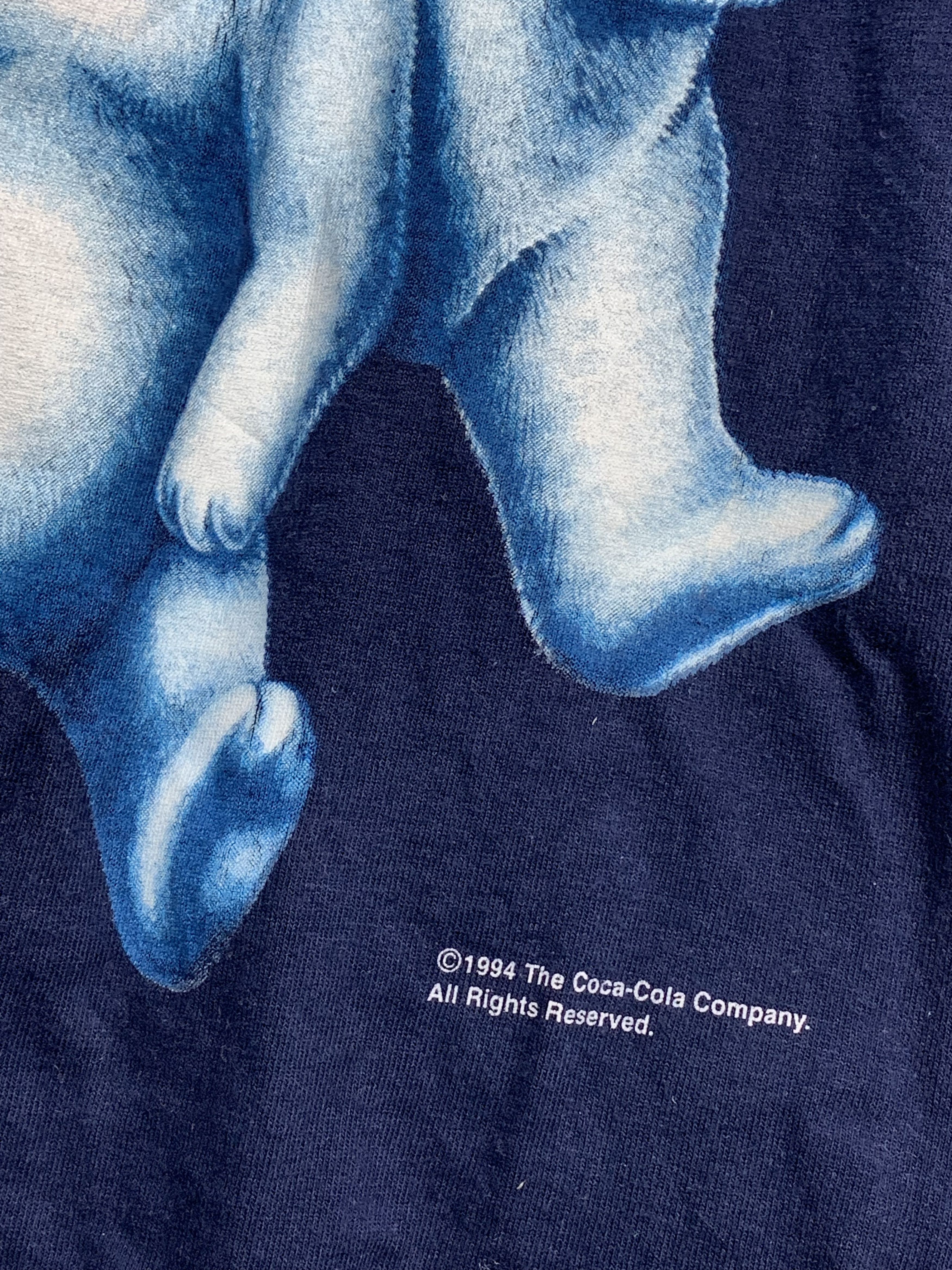 Coca Cola Vintage 1994 Coca Cola Polar Bear Promo T-Shirt Tee Size US L / EU 52-54 / 3 - 3 Thumbnail