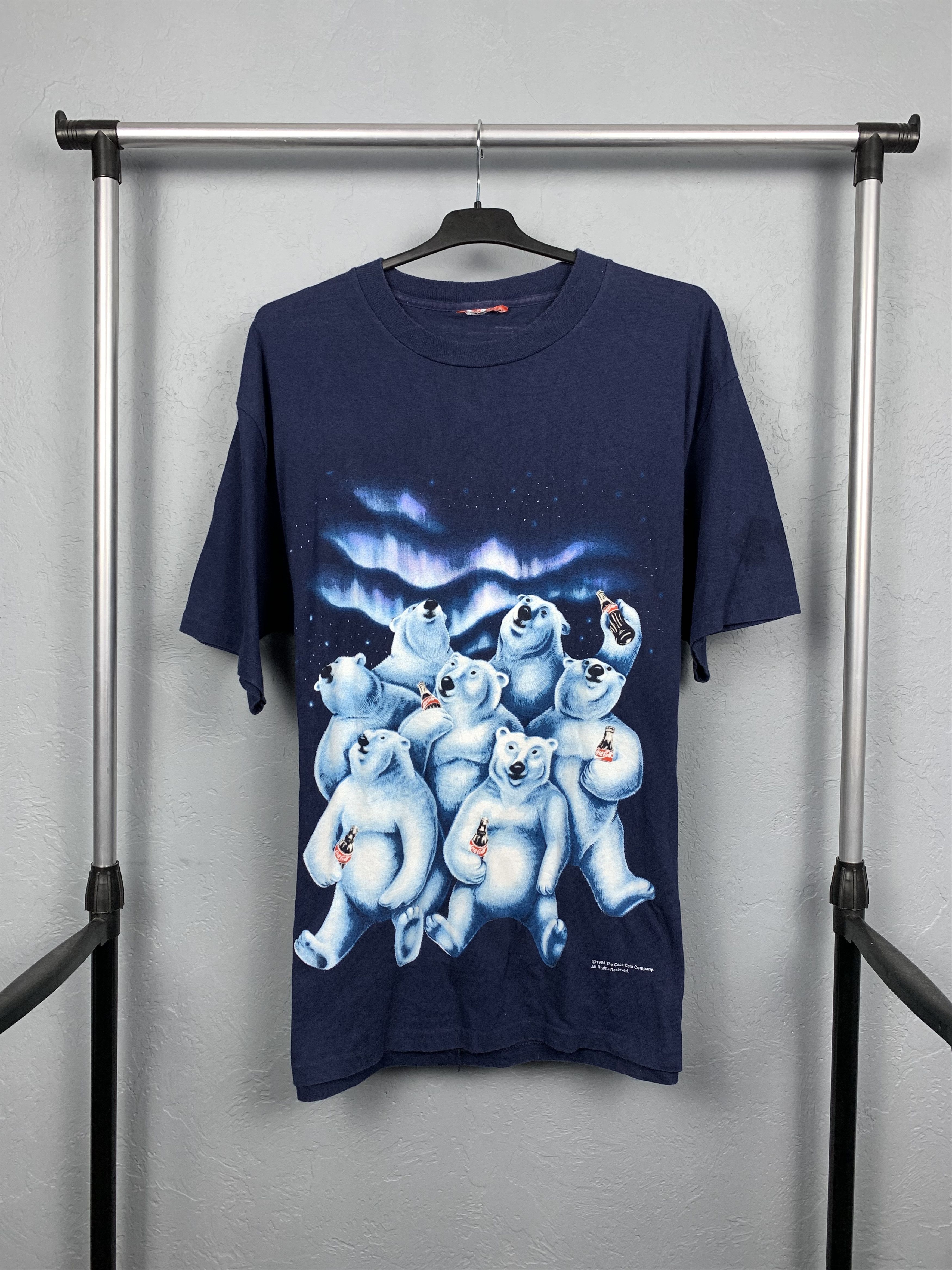 Coca Cola Vintage 1994 Coca Cola Polar Bear Promo T-Shirt Tee Size US L / EU 52-54 / 3 - 1 Thumbnail