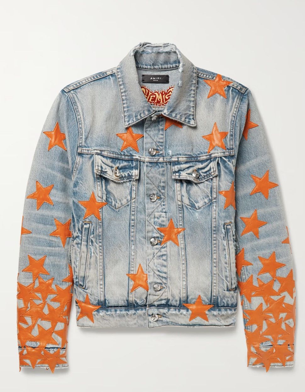Amiri $2,490 AMIRI Chemist Leather Denim Trucker Jacket Medium Size US M / EU 48-50 / 2 - 3 Thumbnail