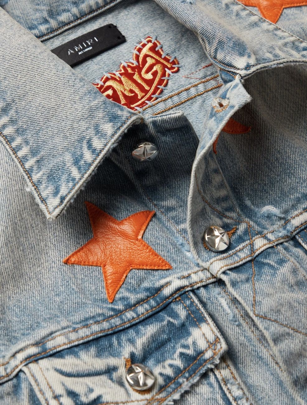Amiri $2,490 AMIRI Chemist Leather Denim Trucker Jacket Medium Size US M / EU 48-50 / 2 - 8 Thumbnail