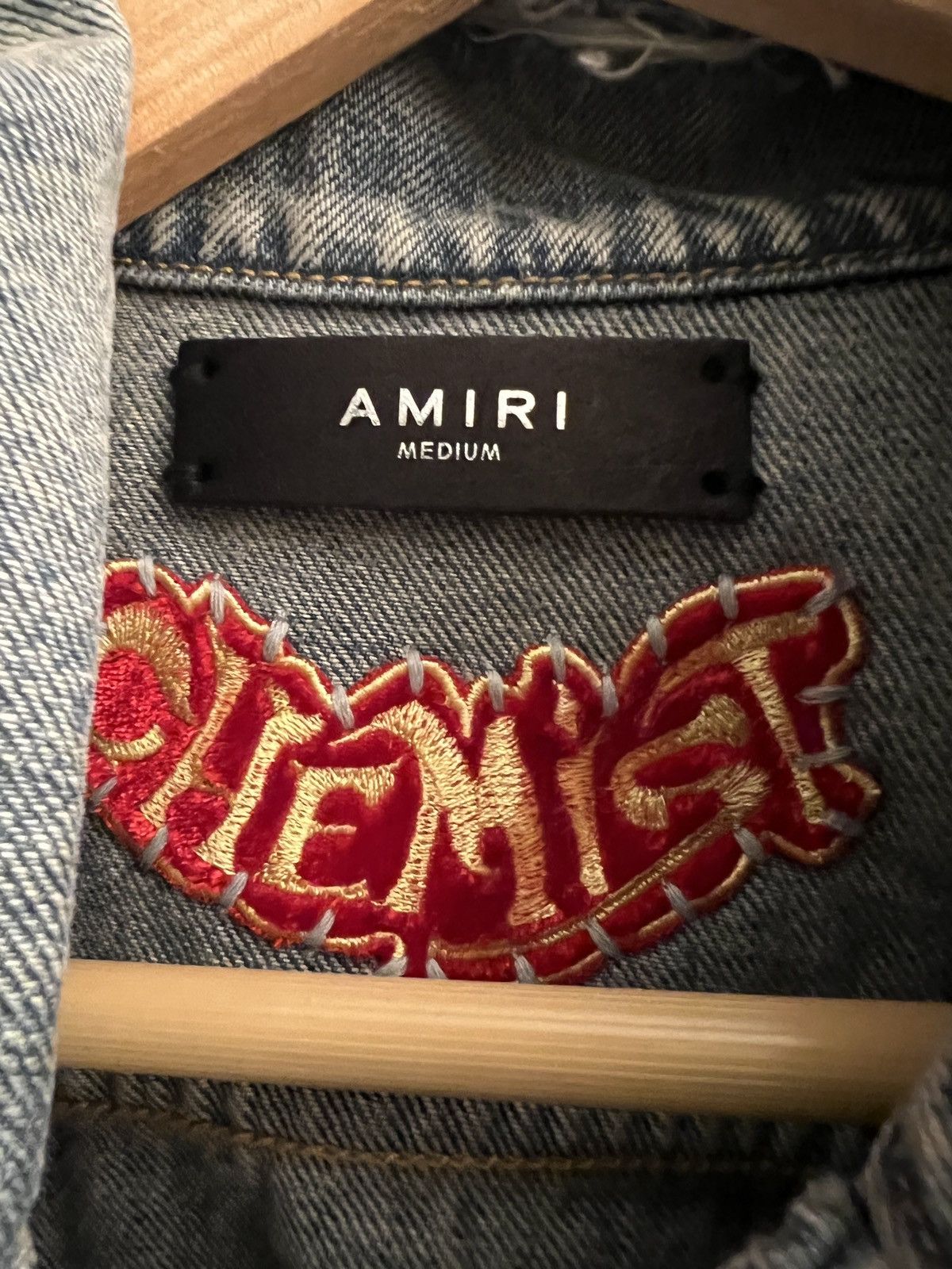 Amiri $2,490 AMIRI Chemist Leather Denim Trucker Jacket Medium Size US M / EU 48-50 / 2 - 4 Thumbnail