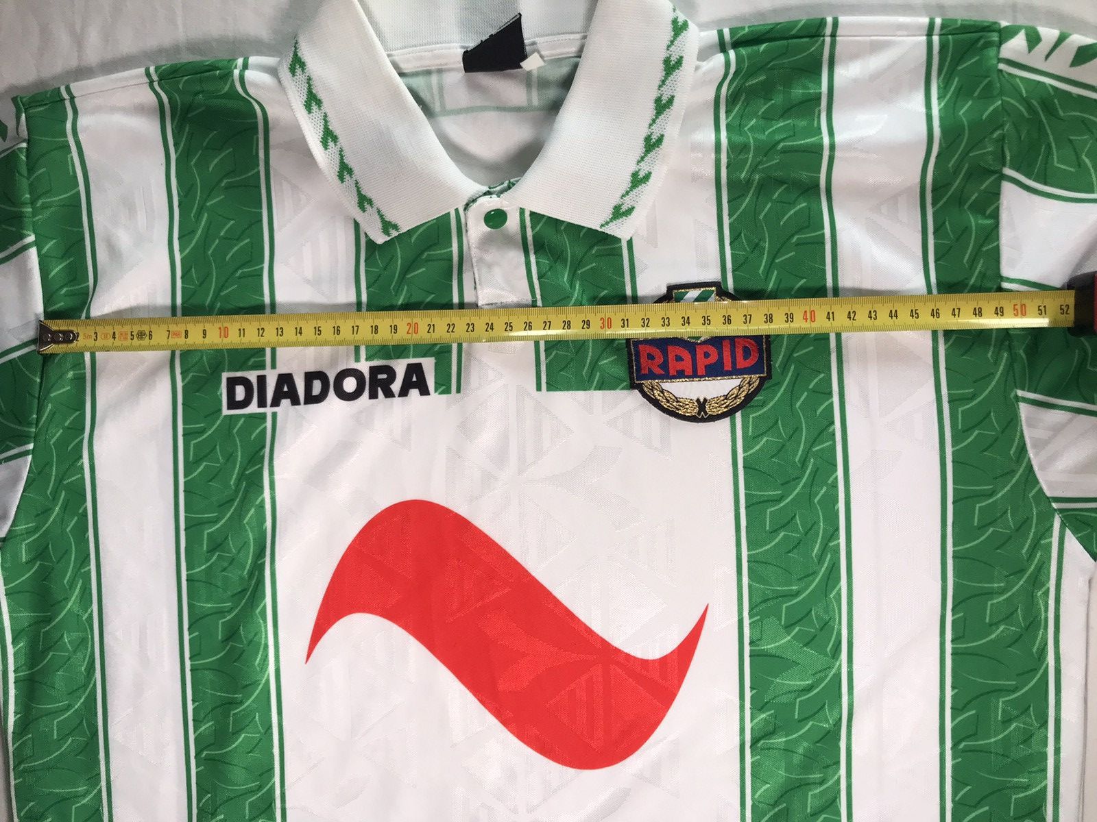 Diadora Vintage 90s Diadora SK Rapid Wien Soccer jersey Size US XL / EU 56 / 4 - 22 Thumbnail