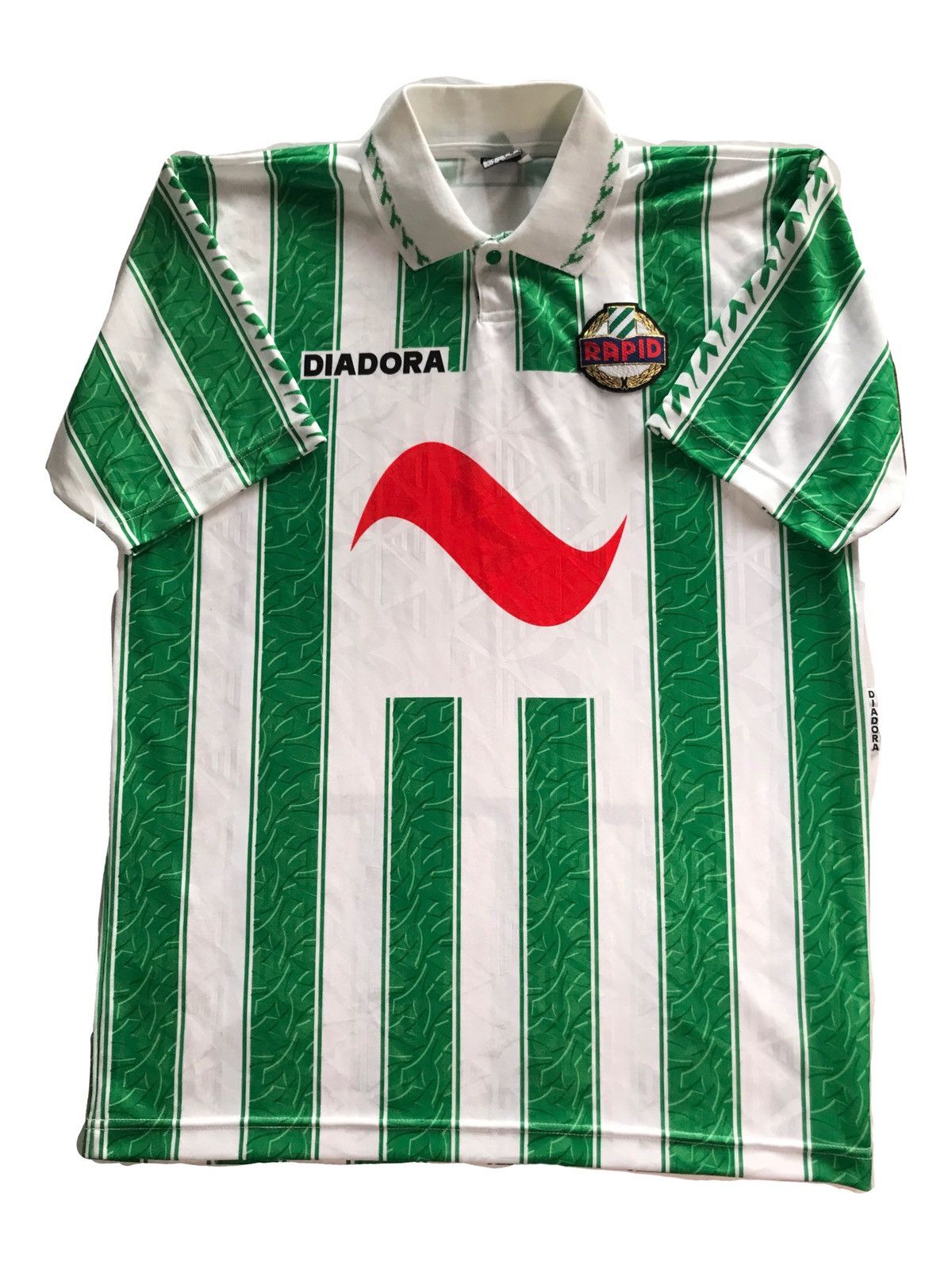 Diadora Vintage 90s Diadora SK Rapid Wien Soccer jersey Size US XL / EU 56 / 4 - 2 Thumbnail