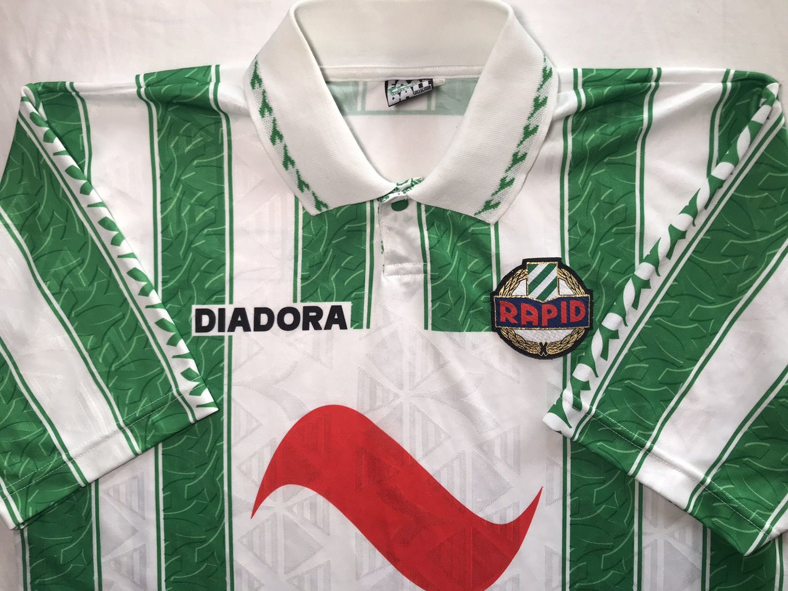 Diadora Vintage 90s Diadora SK Rapid Wien Soccer jersey Size US XL / EU 56 / 4 - 6 Thumbnail