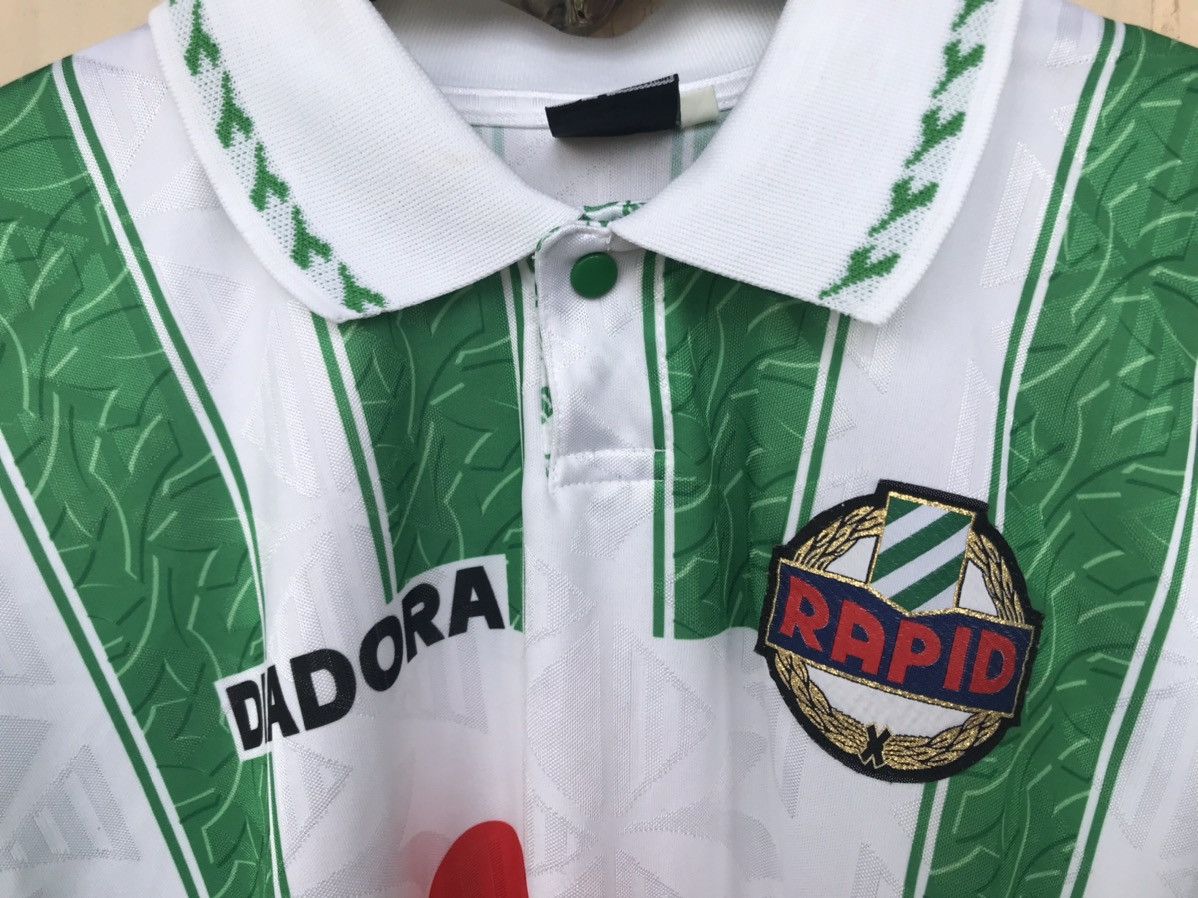 Diadora Vintage 90s Diadora SK Rapid Wien Soccer jersey Size US XL / EU 56 / 4 - 5 Thumbnail