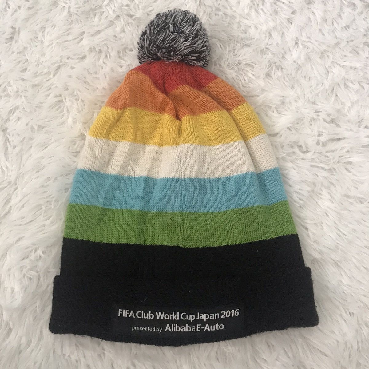 Adidas Rare🔥 Adidas 3 stripes big logo embroodery beanie hat Size ONE SIZE - 5 Thumbnail