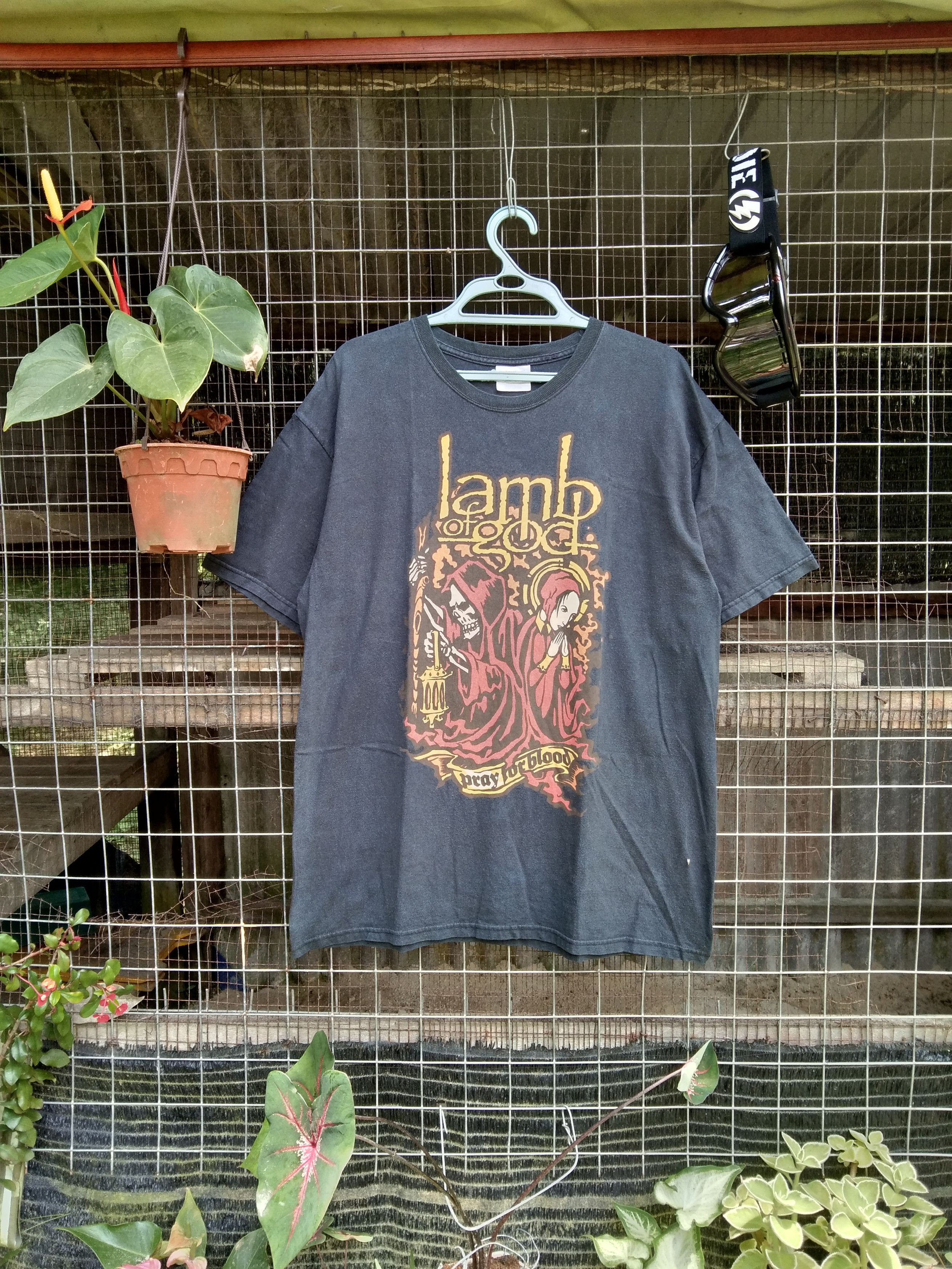 Band Tees × Vintage VINTAGE LAMB OF GOD 'PRAY FOR BLOOD' Size US L / EU 52-54 / 3 - 1 Thumbnail