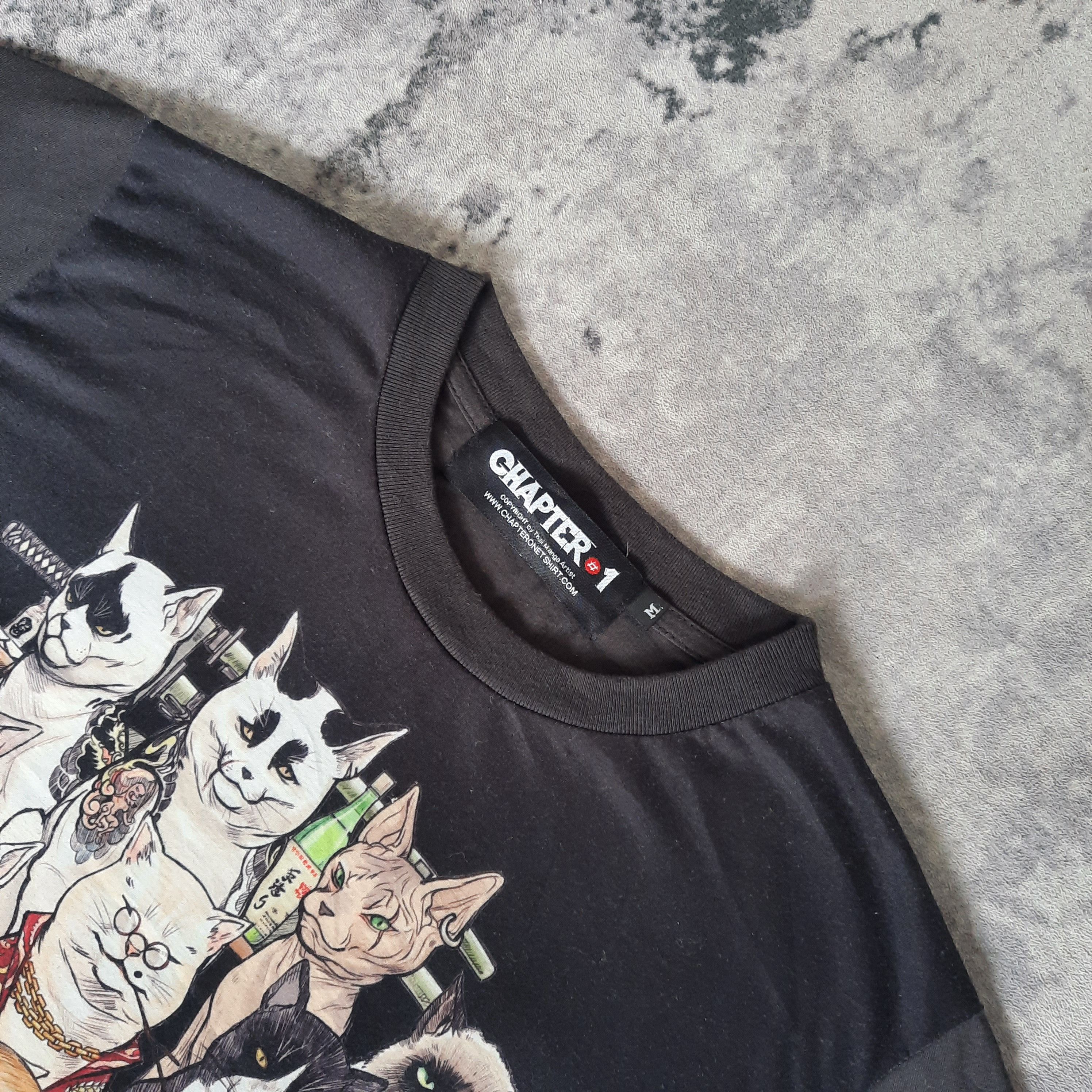 Anime 🔥Chapter # 1 yakuza cat manga anime tshirt Size US S / EU 44-46 / 1 - 2 Thumbnail