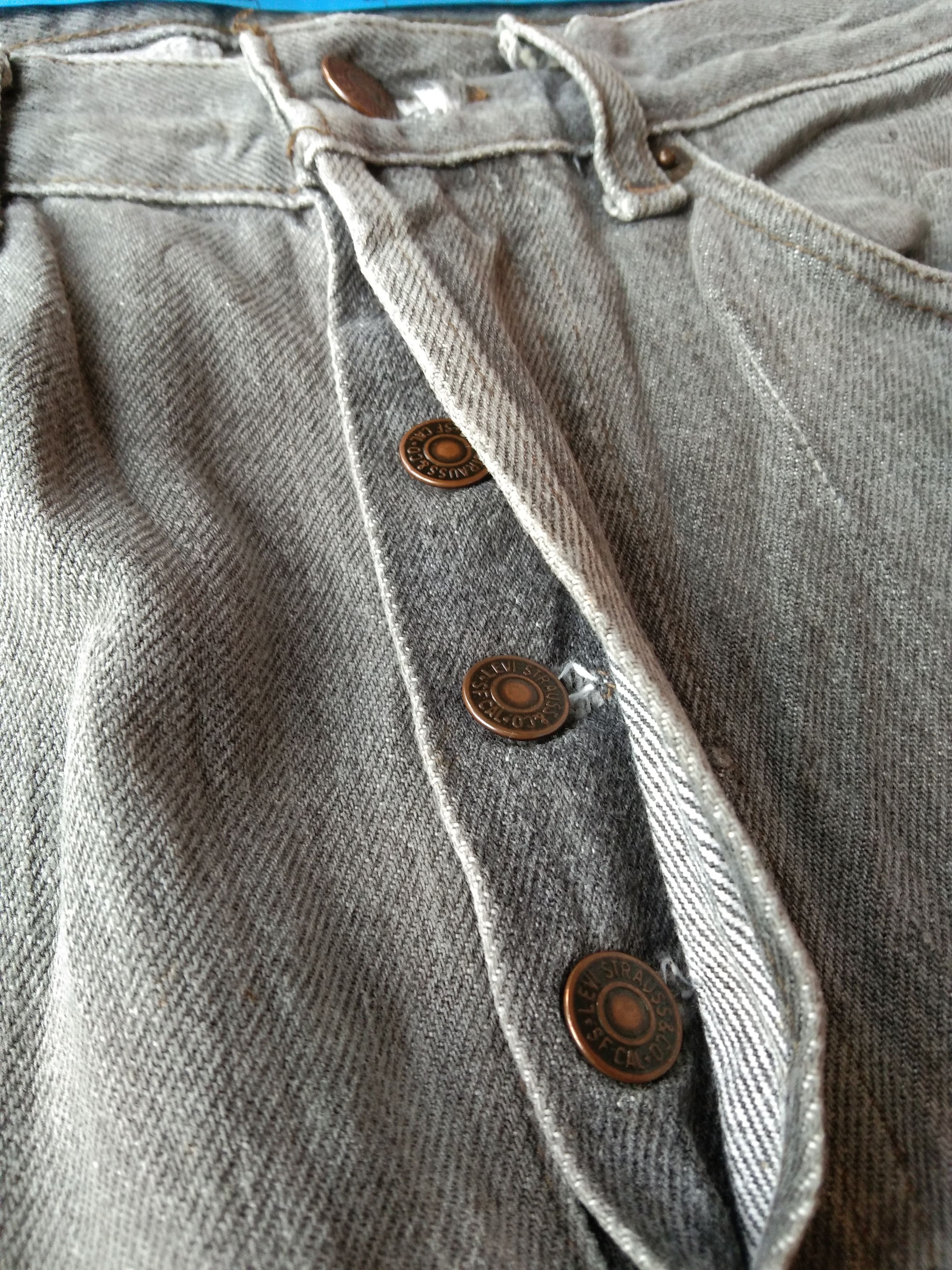Levi's × Vintage 80s Vintage Levis 501 Grey Jeans Made In USA 30x31 Size US 30 / EU 46 - 7 Thumbnail