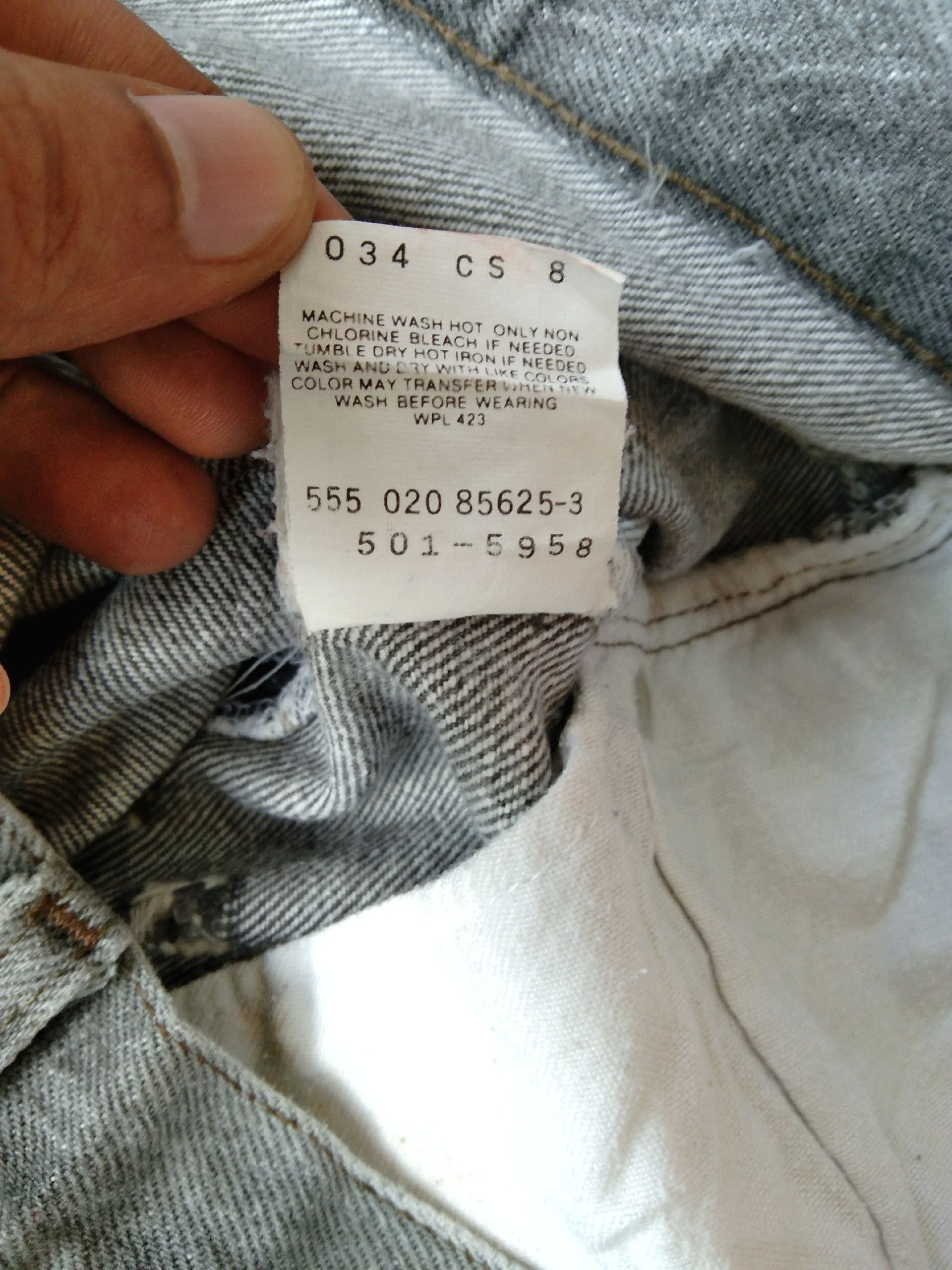 Levi's × Vintage 80s Vintage Levis 501 Grey Jeans Made In USA 30x31 Size US 30 / EU 46 - 10 Thumbnail
