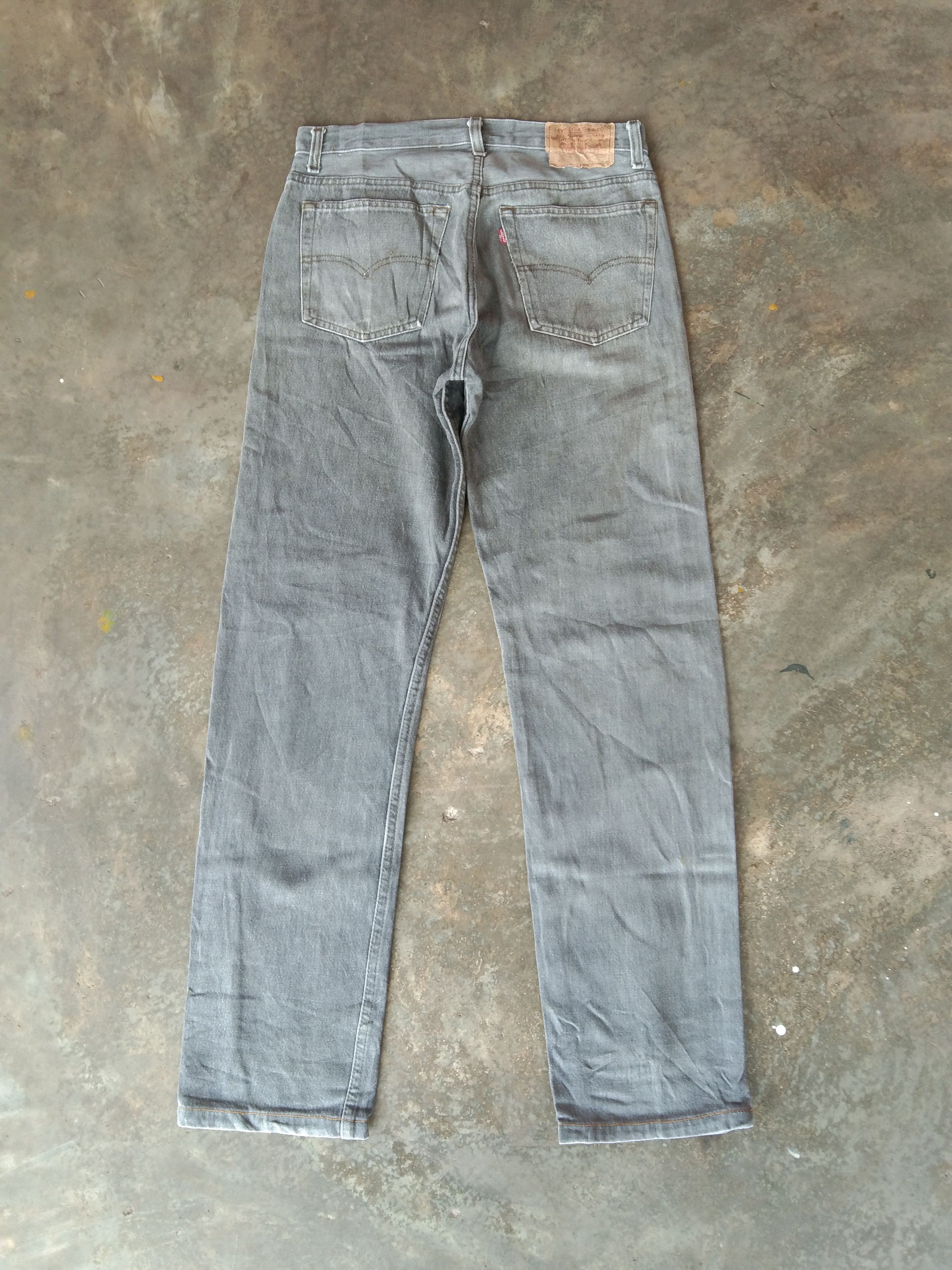 Levi's × Vintage 80s Vintage Levis 501 Grey Jeans Made In USA 30x31 Size US 30 / EU 46 - 2 Thumbnail